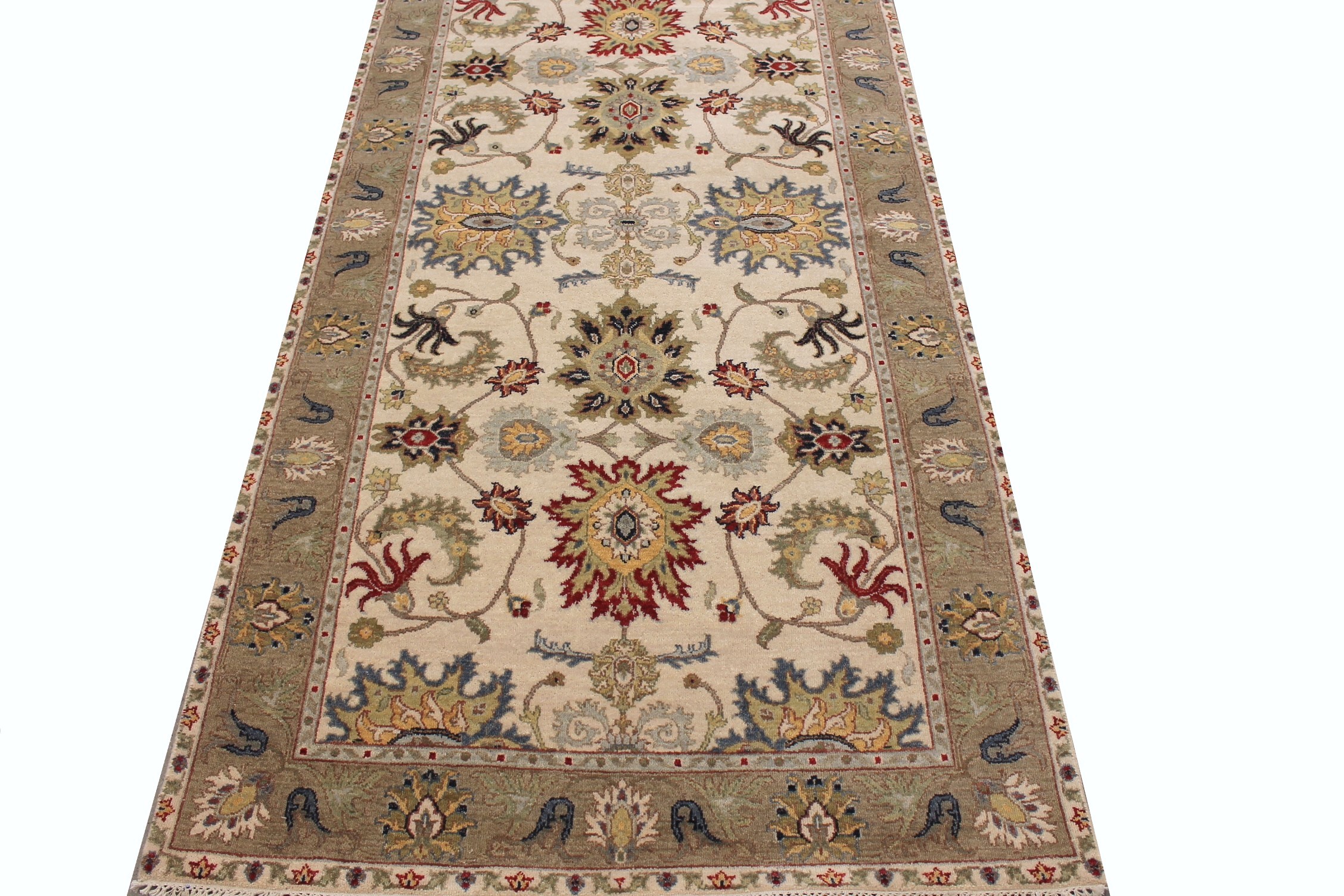Wide Runner Oriental Hand Knotted Wool Area Rug - MR027596