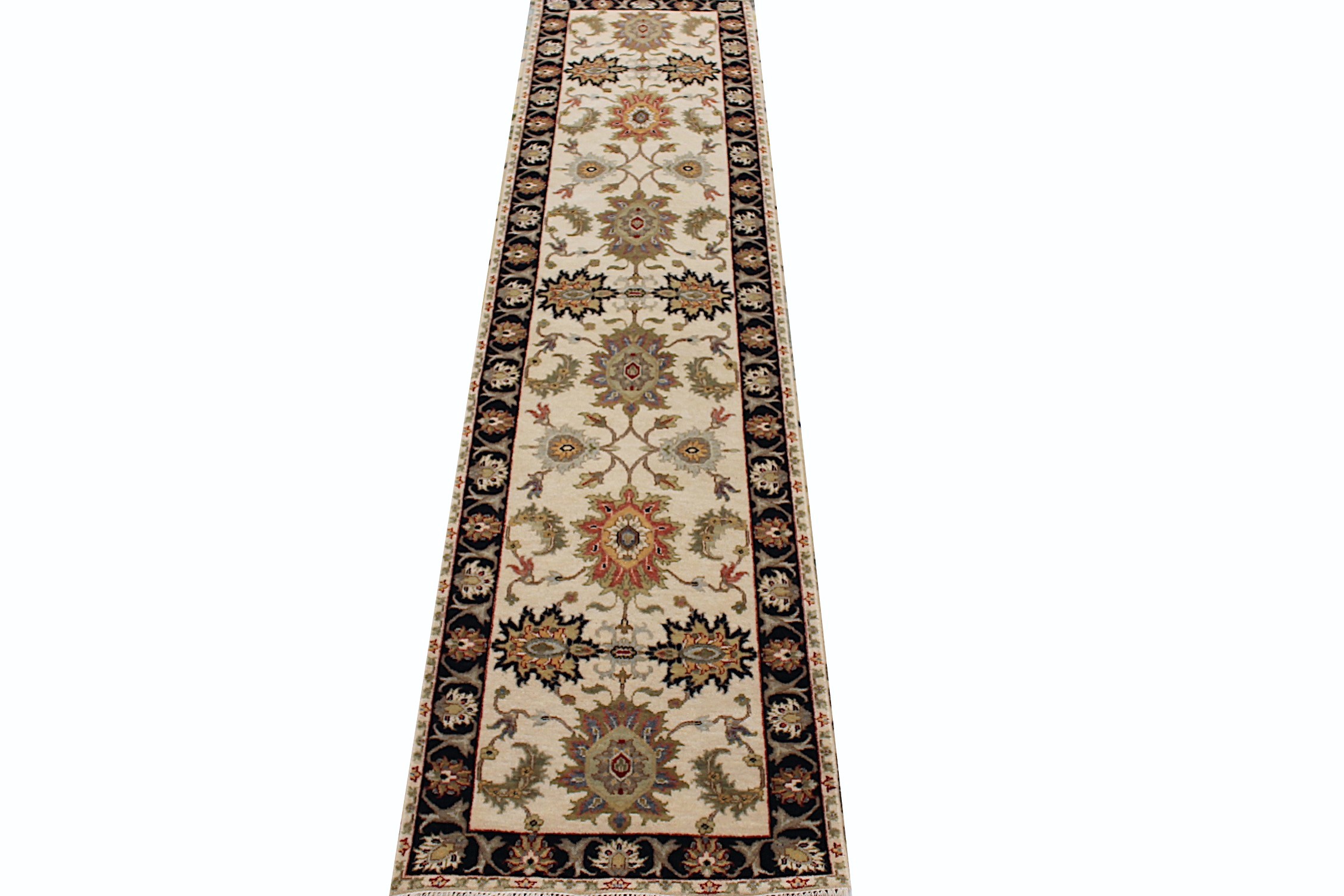 10 ft. Runner Oriental Hand Knotted Wool Area Rug - MR027599
