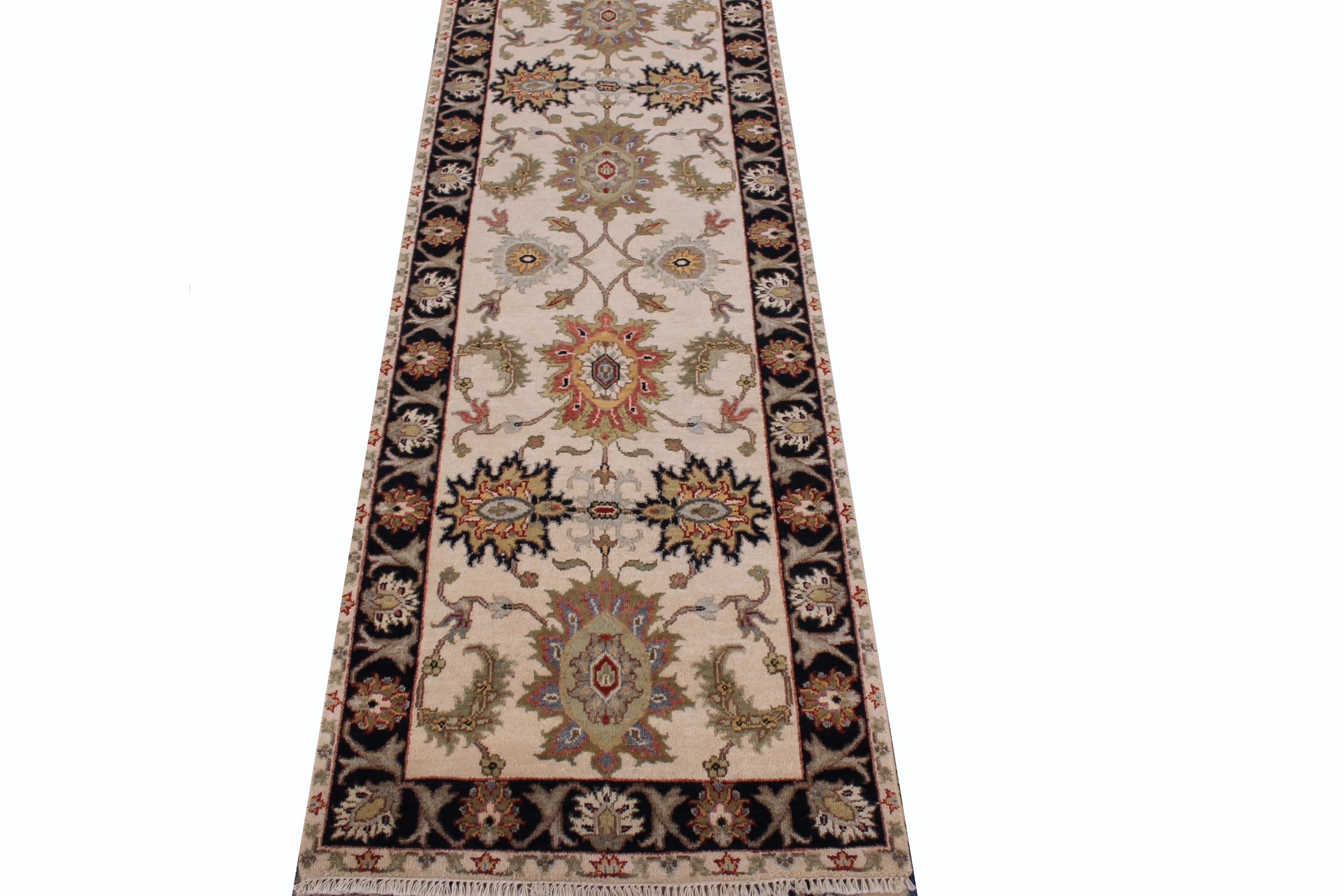 10 ft. Runner Oriental Hand Knotted Wool Area Rug - MR027599