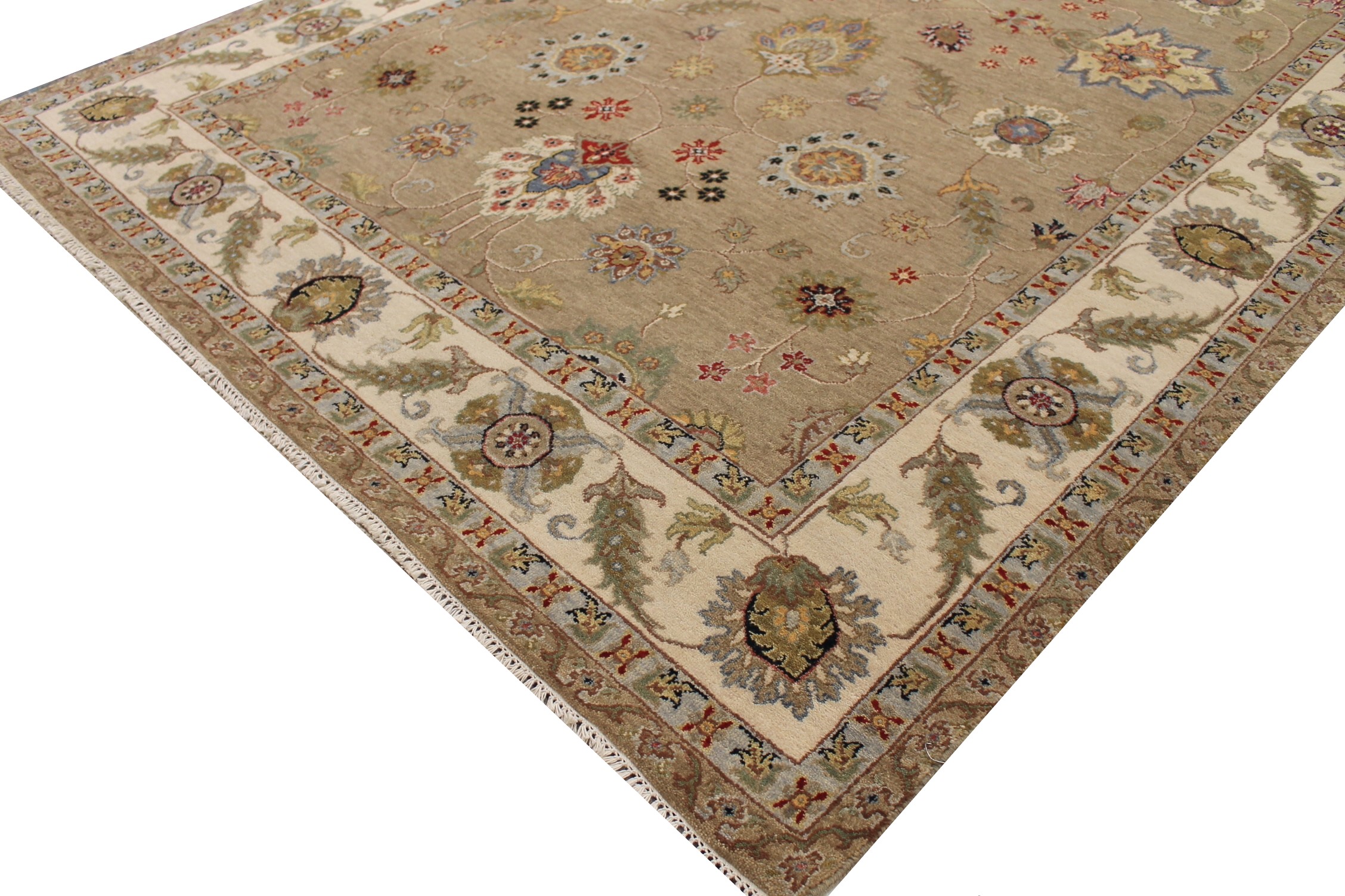 6x9 Oriental Hand Knotted Wool Area Rug - MR027600
