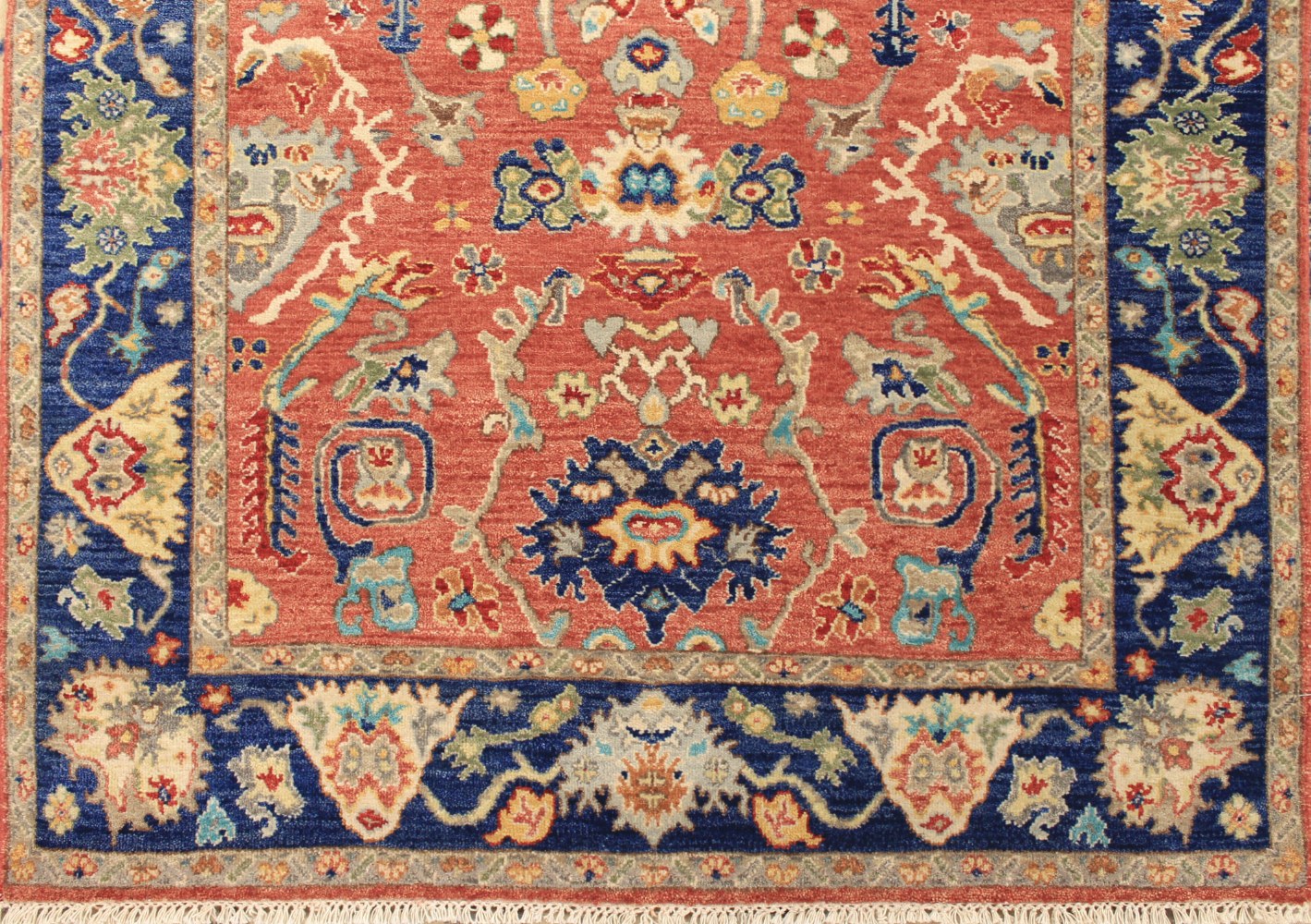 4x6 Oriental Hand Knotted Wool Area Rug - MR027606
