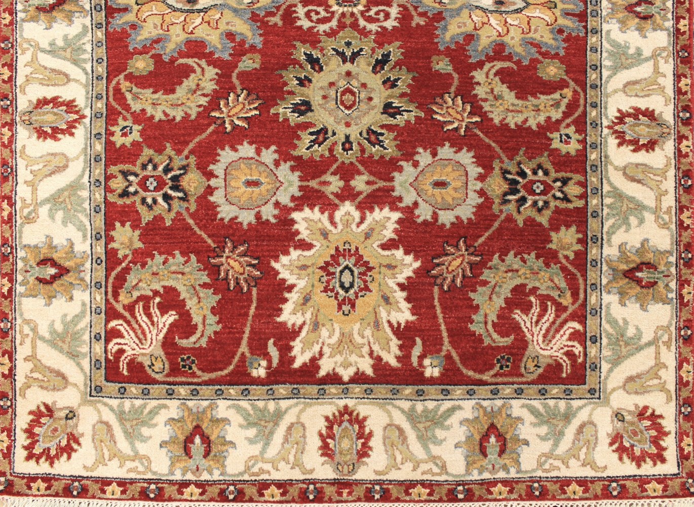 4x6 Oriental Hand Knotted Wool Area Rug - MR027607