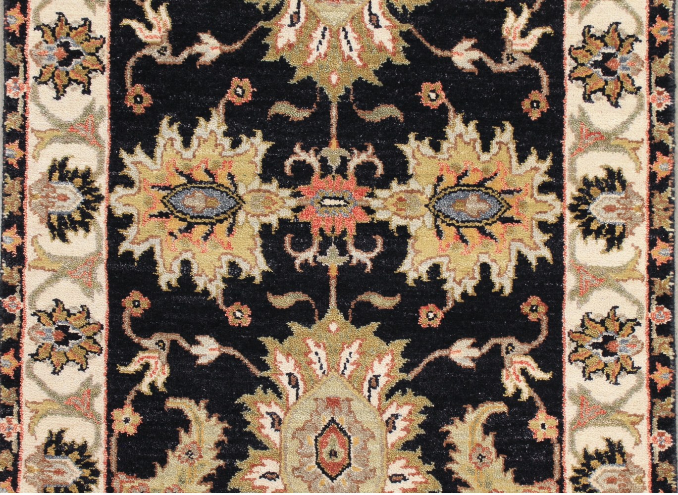 8 ft. Runner Oriental Hand Knotted Wool Area Rug - MR027615