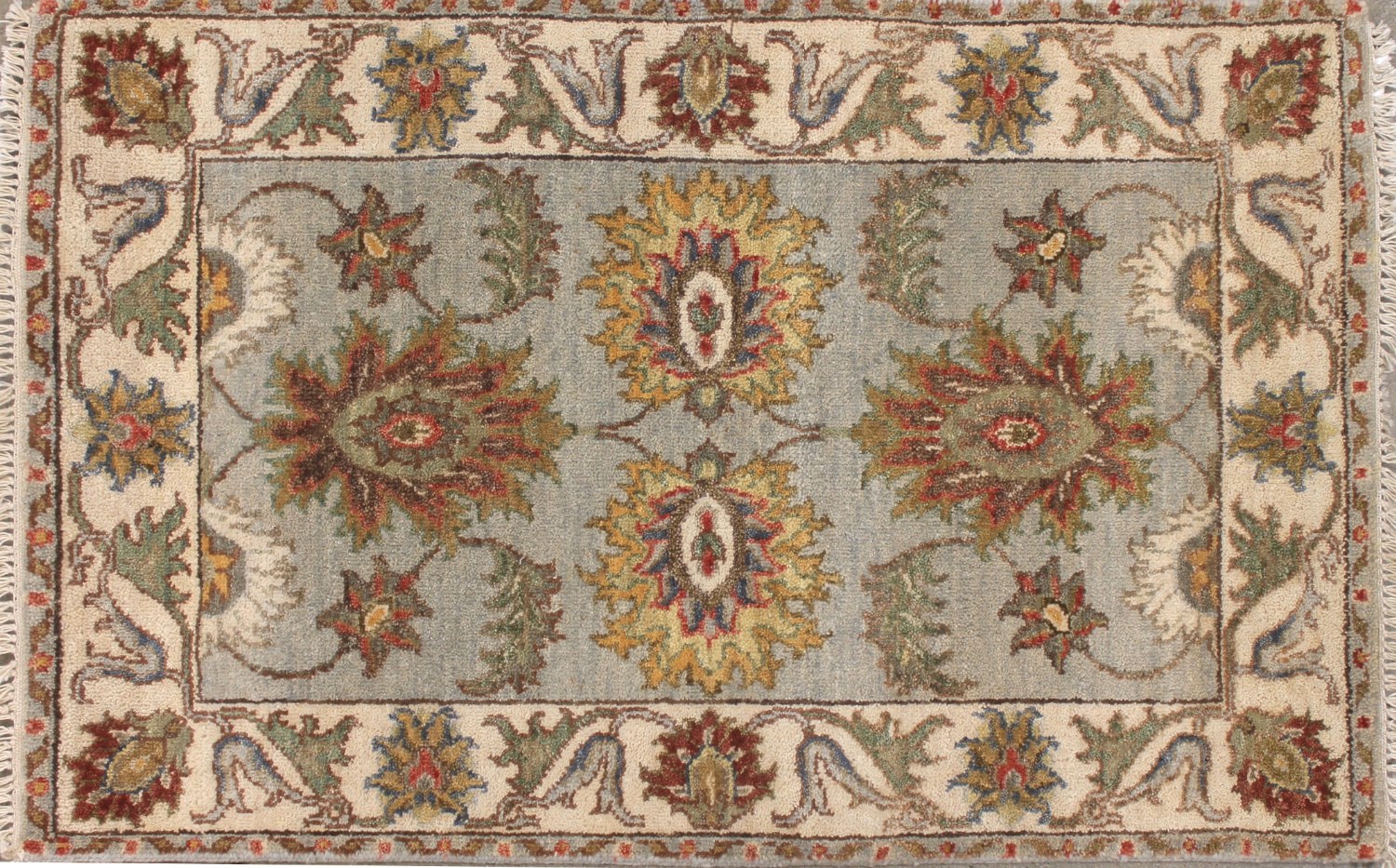 2X3 Oriental Hand Knotted Wool Area Rug - MR027621
