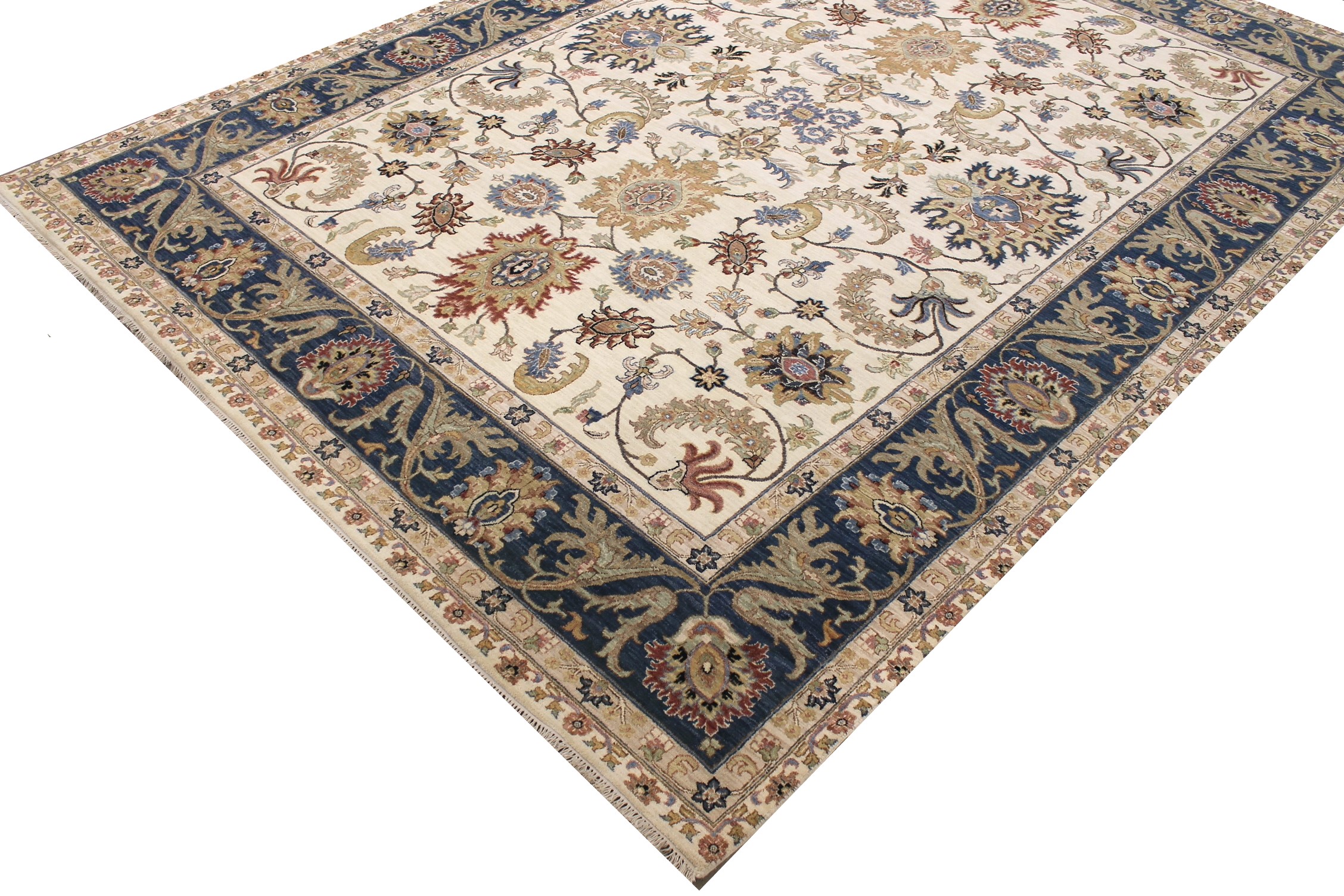 9x12 Traditional Hand Knotted Wool Area Rug - MR027713