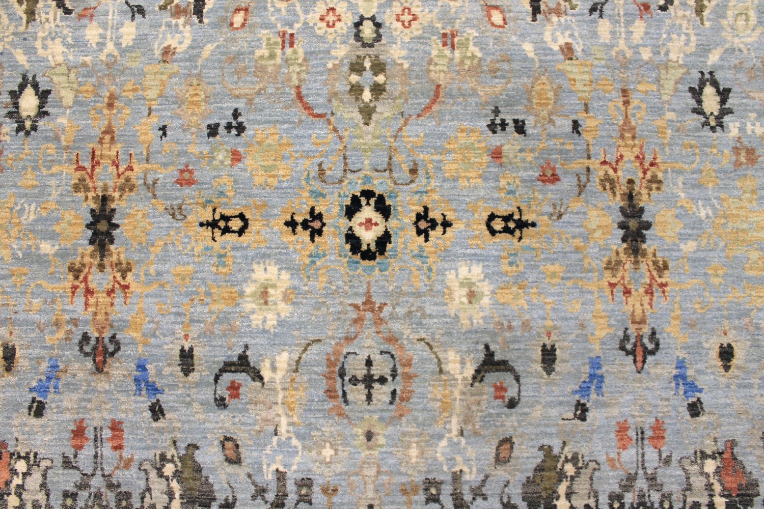 8x10 Transitional Hand Knotted Wool Area Rug - MR027716
