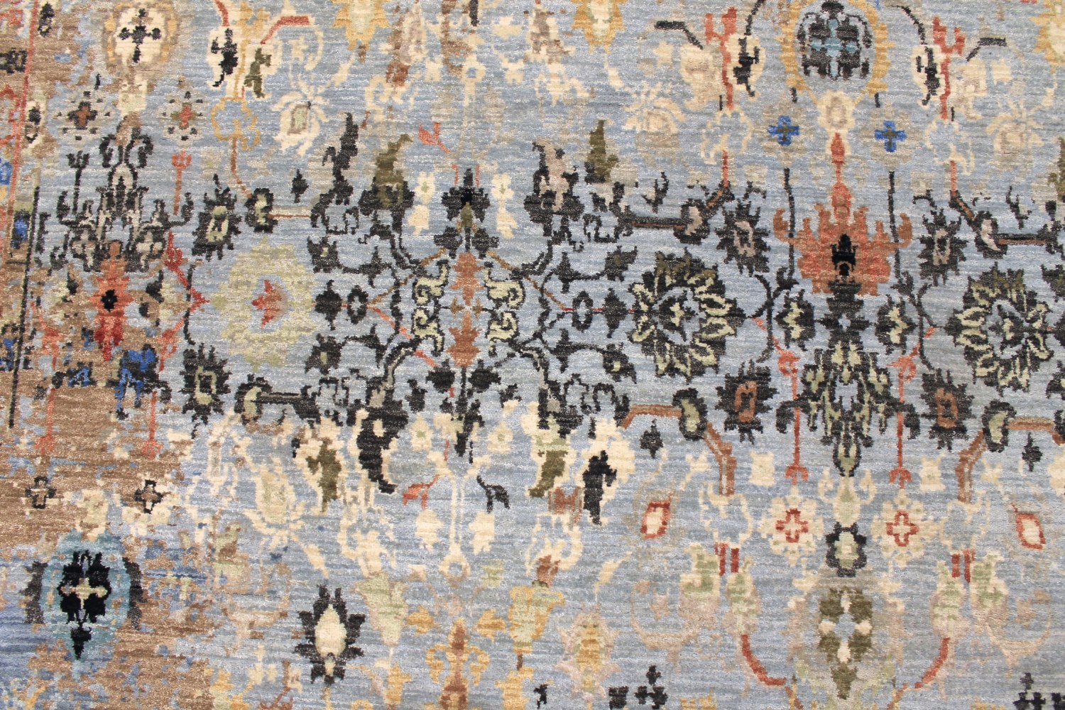8x10 Transitional Hand Knotted Wool Area Rug - MR027716