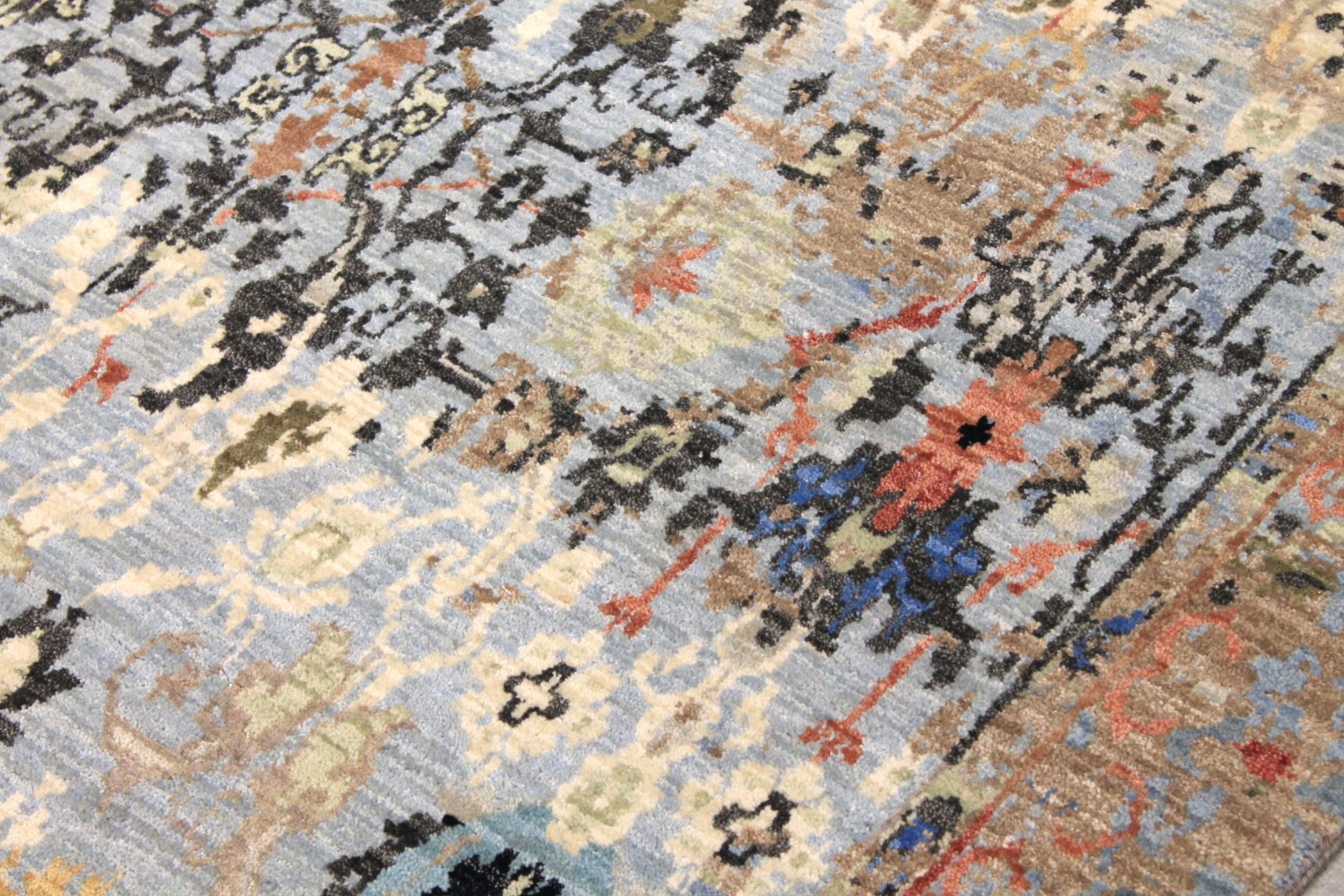 8x10 Transitional Hand Knotted Wool Area Rug - MR027716