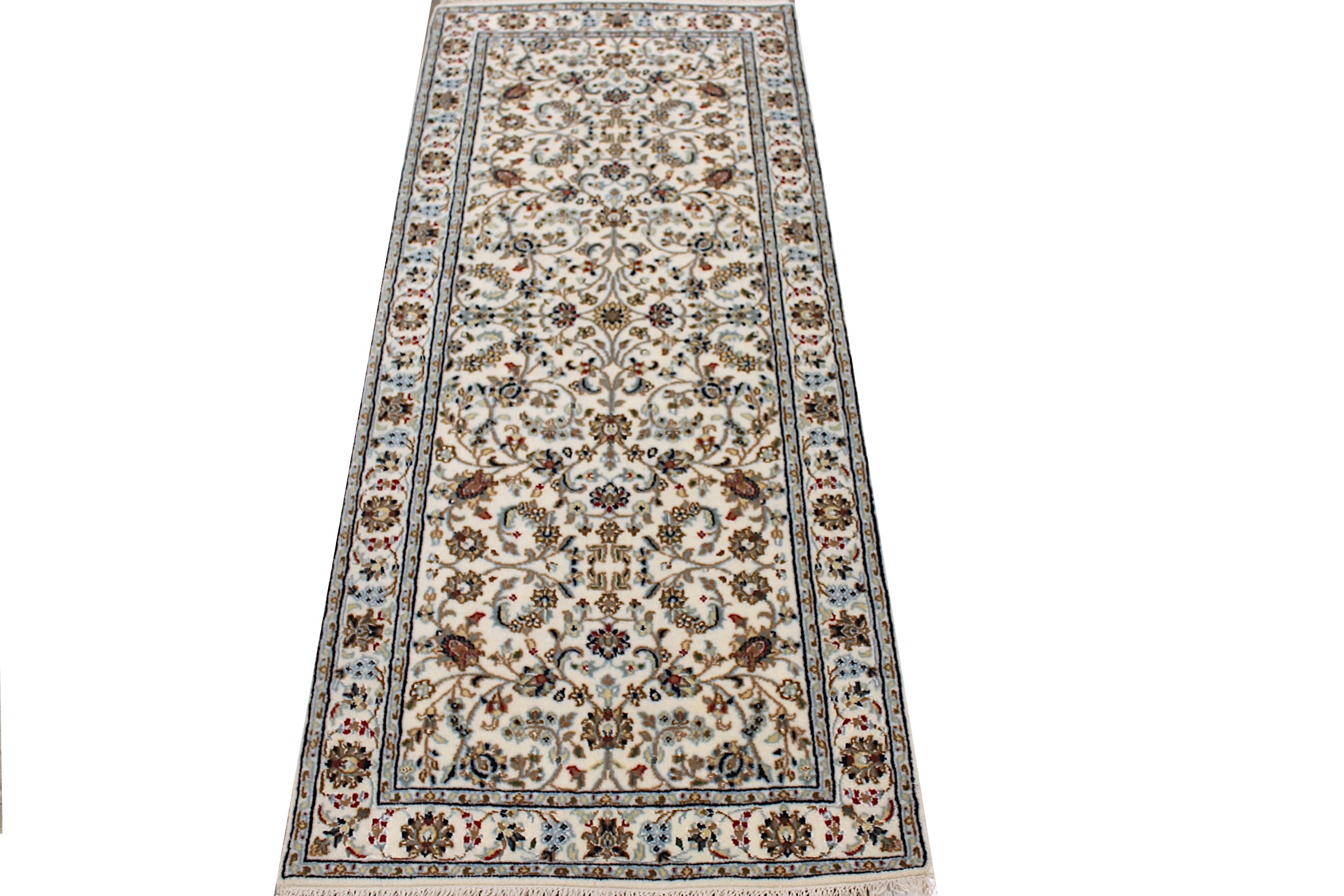 6 ft. Runner Traditional Hand Knotted Wool Area Rug - MR027721