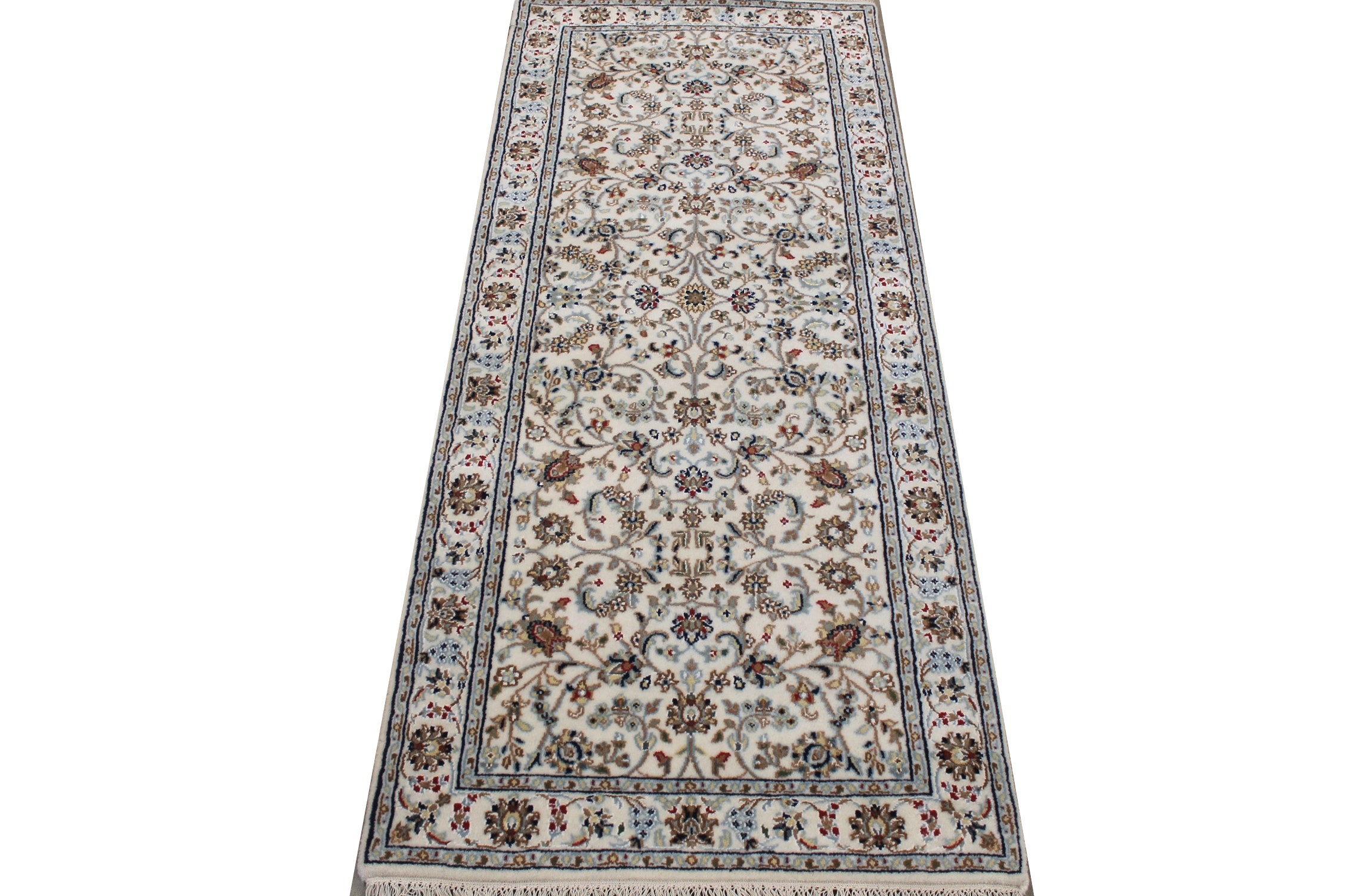6 ft. Runner Traditional Hand Knotted Wool Area Rug - MR027721