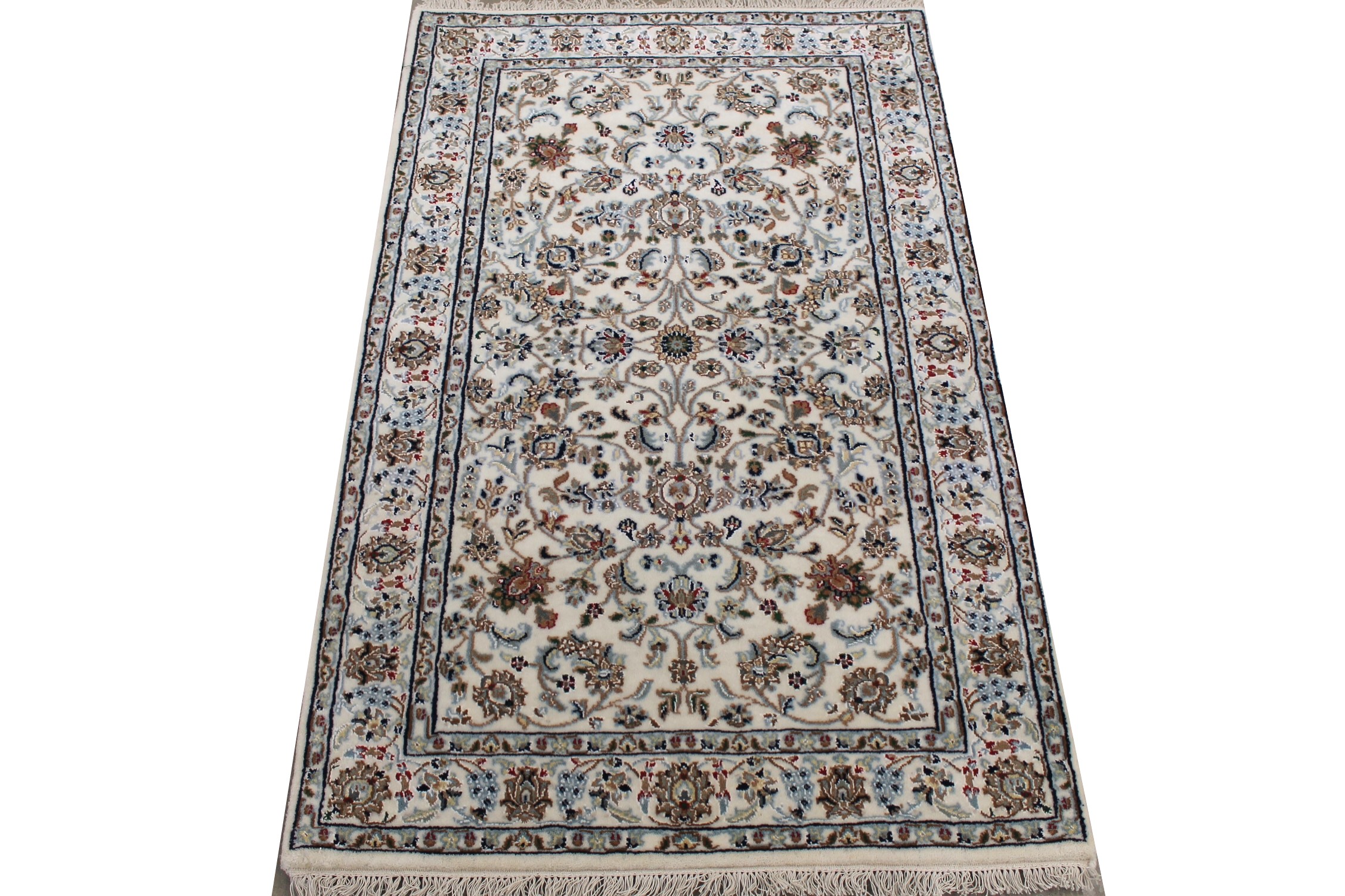 3x5 Traditional Hand Knotted Wool Area Rug - MR027725