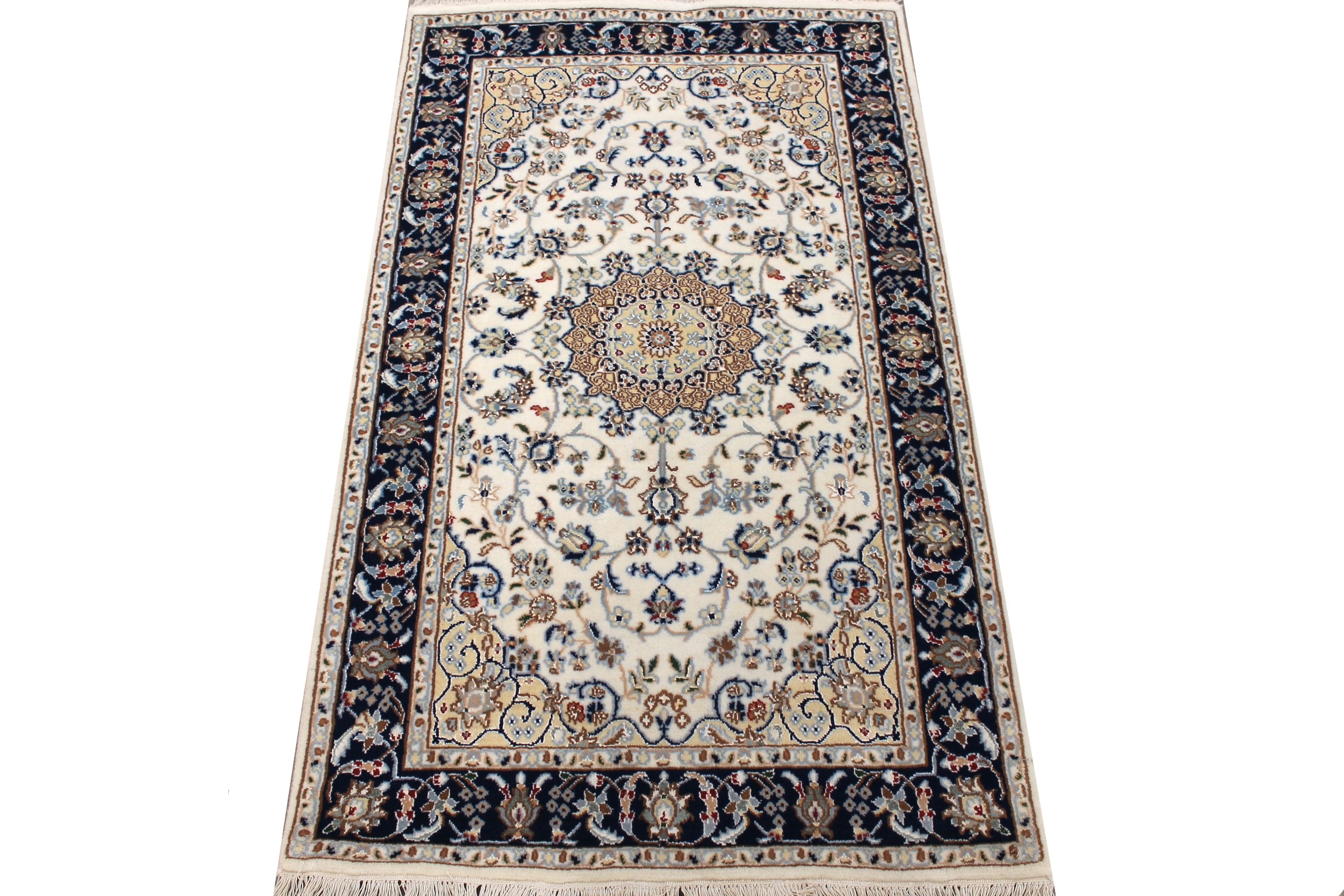 3x5 Traditional Hand Knotted Wool Area Rug - MR027726