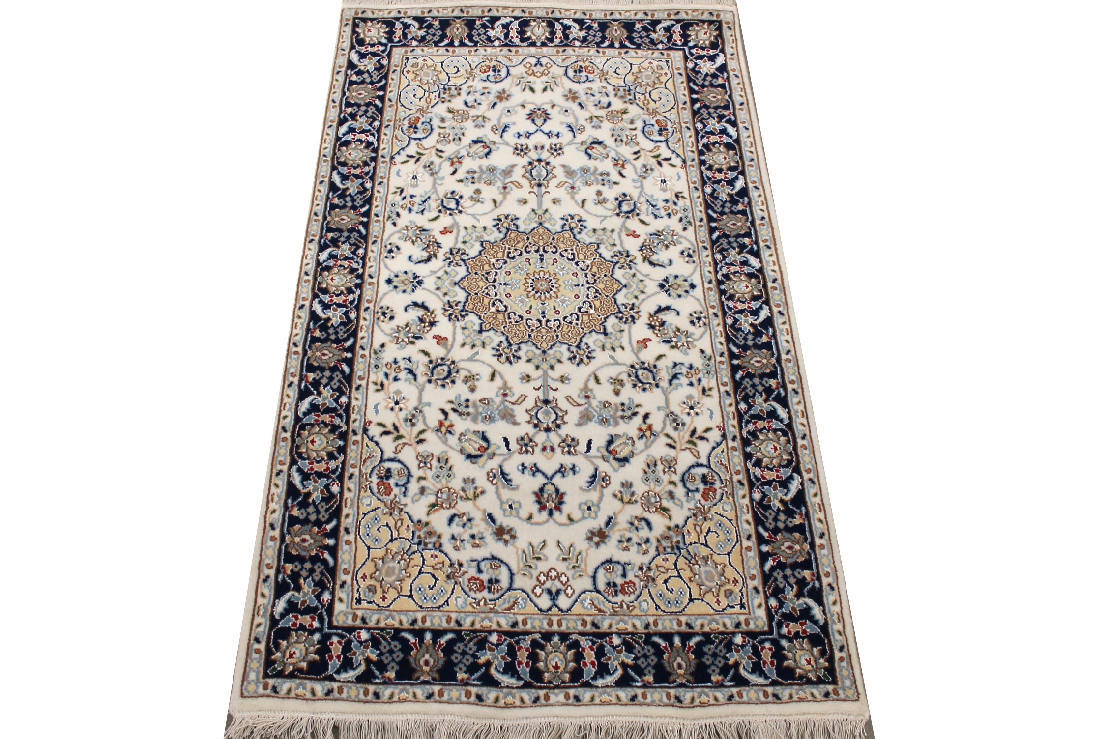 3x5 Traditional Hand Knotted Wool Area Rug - MR027726