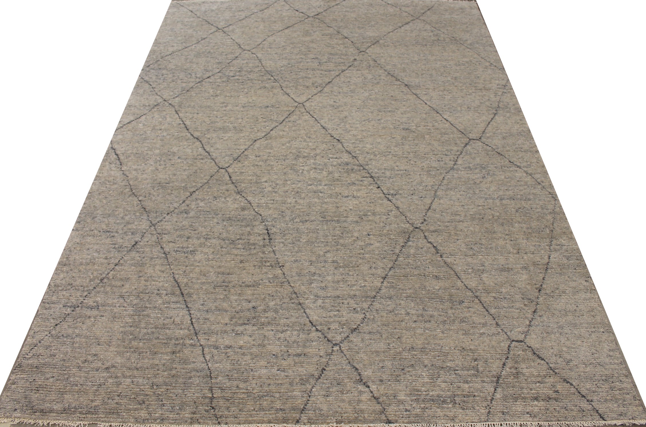 9x12 Casual Hand Knotted Wool Area Rug - MR027731