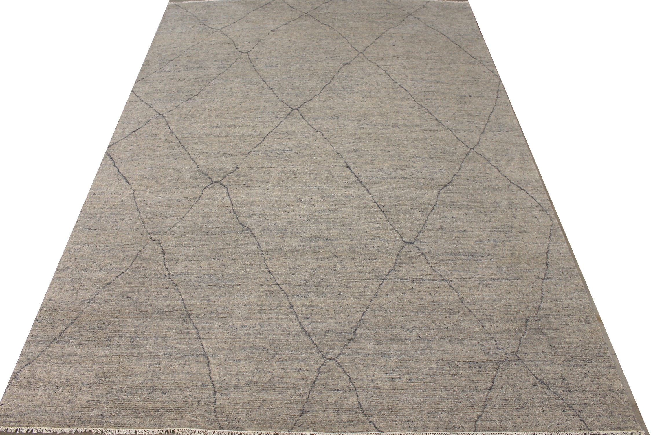 10x14 Casual Hand Knotted Wool Area Rug - MR027732