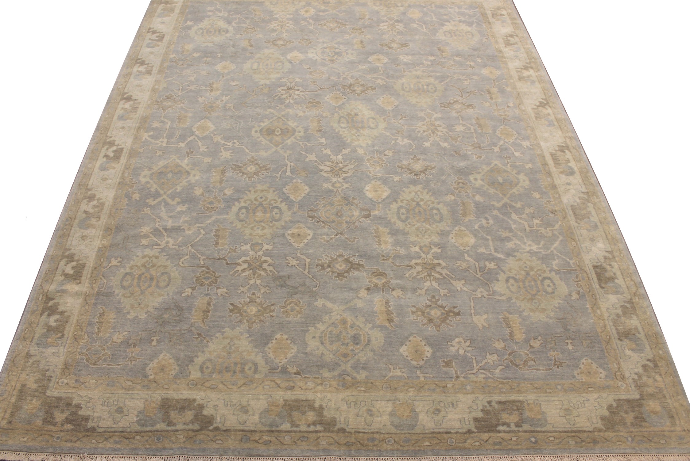 10x14 Oushak Hand Knotted Wool Area Rug - MR027759