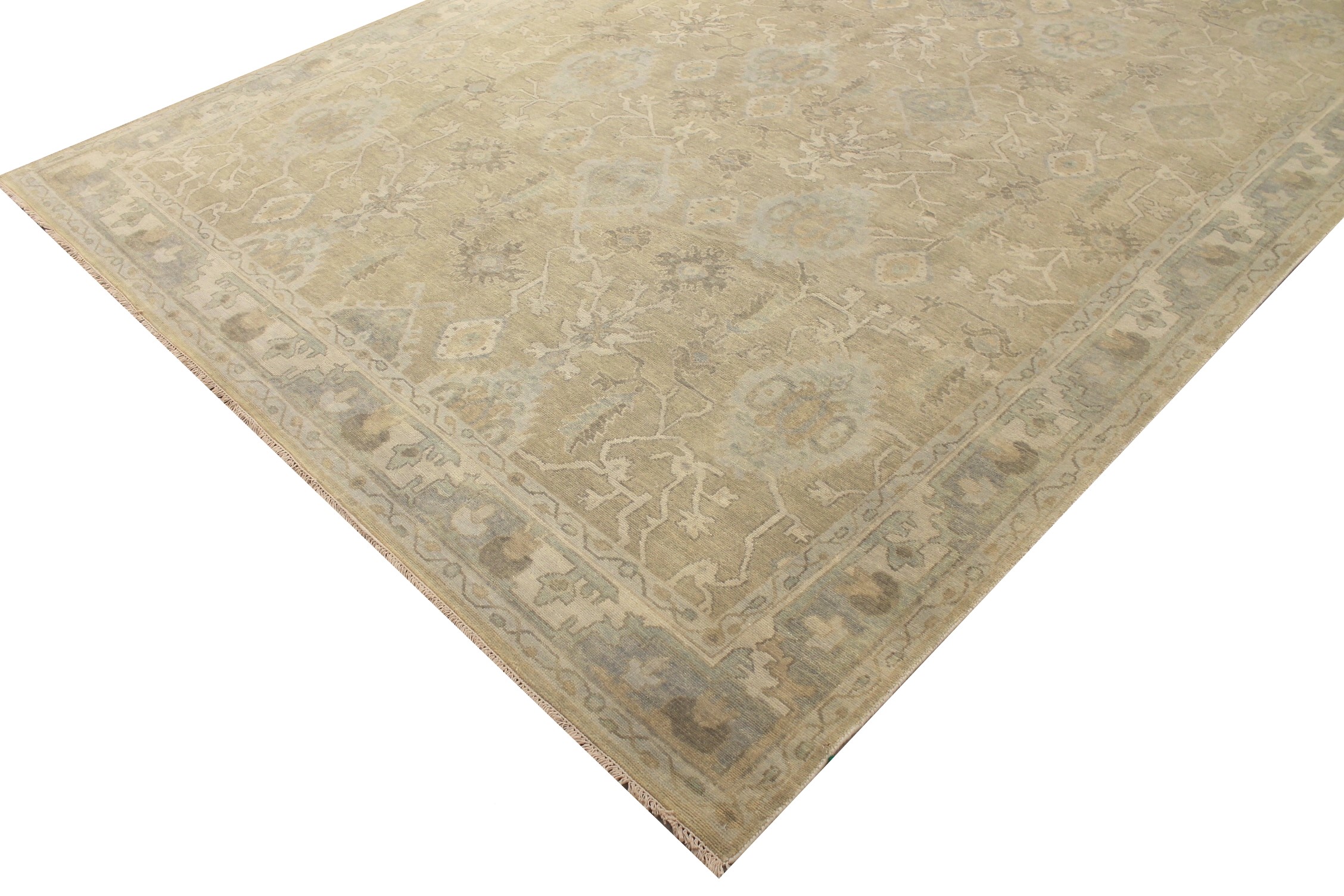 10x14 Oushak Hand Knotted Wool Area Rug - MR027761