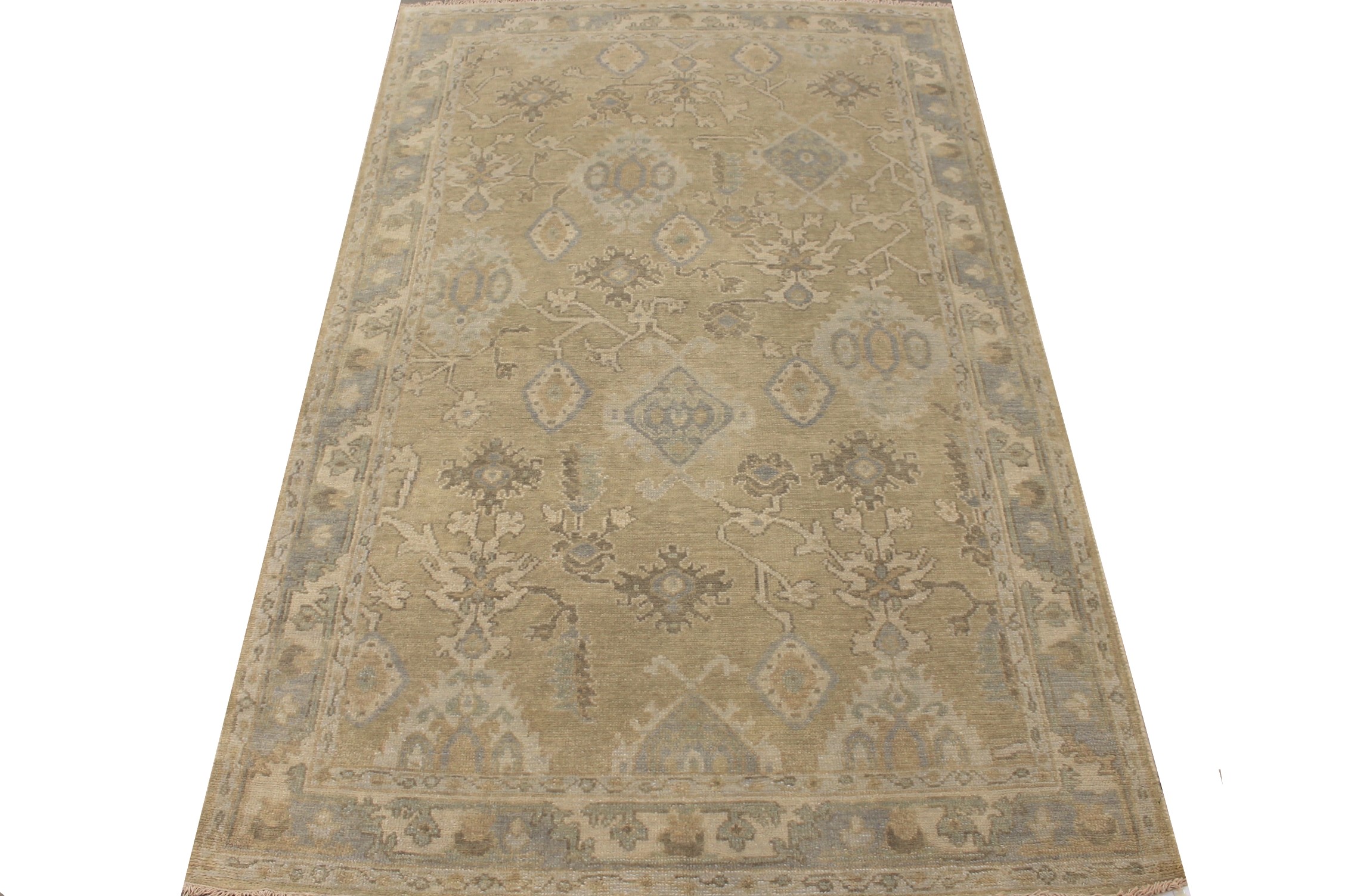5x7/8 Oushak Hand Knotted Wool Area Rug - MR027764
