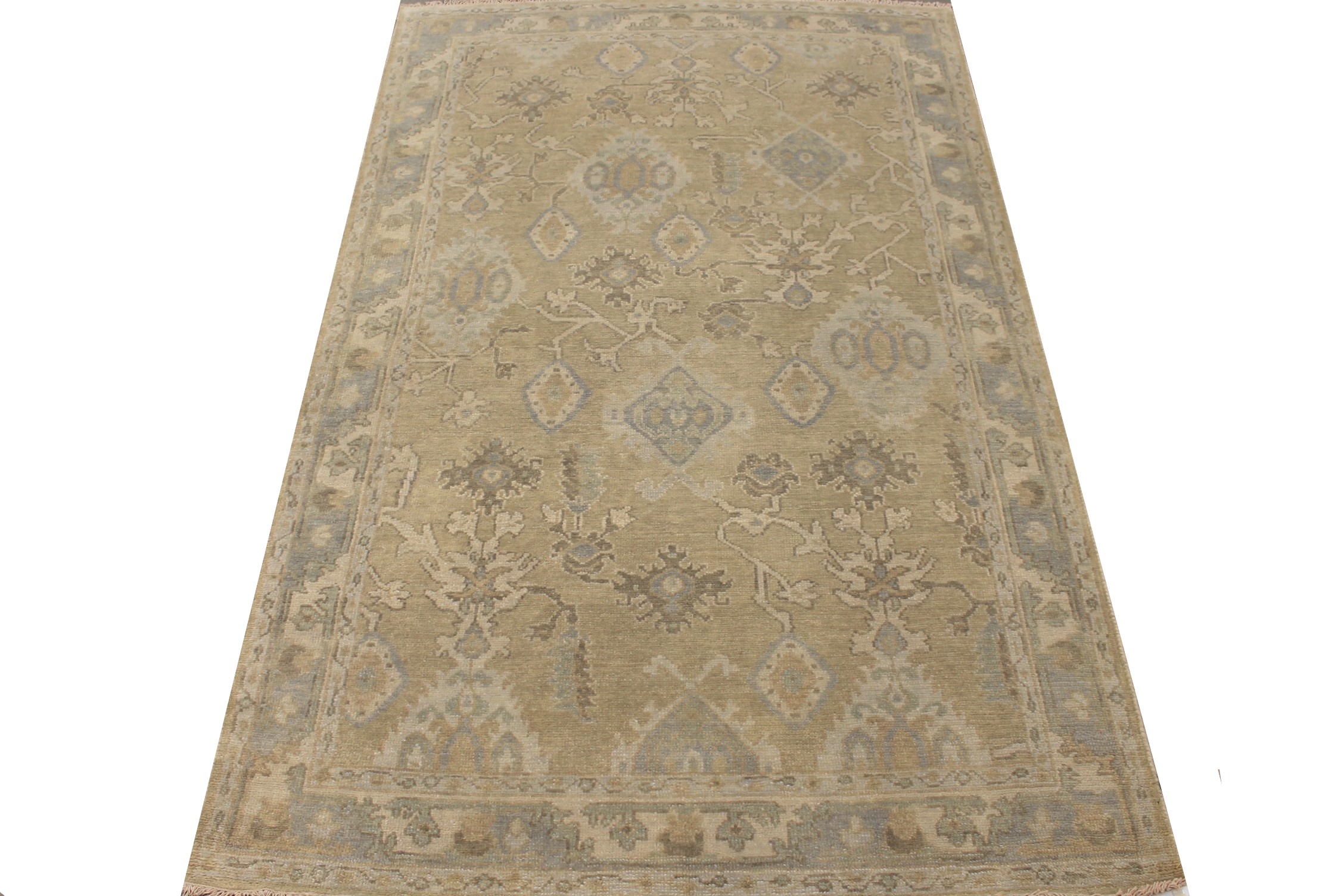 5x7/8 Oushak Hand Knotted Wool Area Rug - MR027764