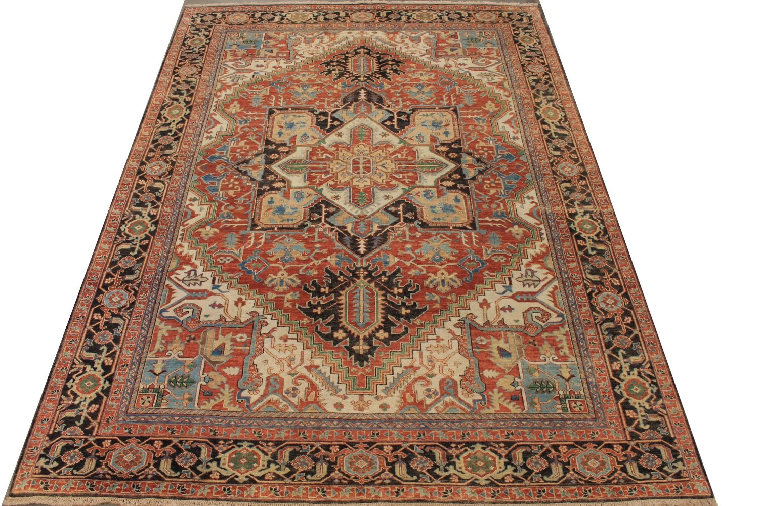 9x12 Heriz/Serapi Hand Knotted Wool Area Rug - MR027772