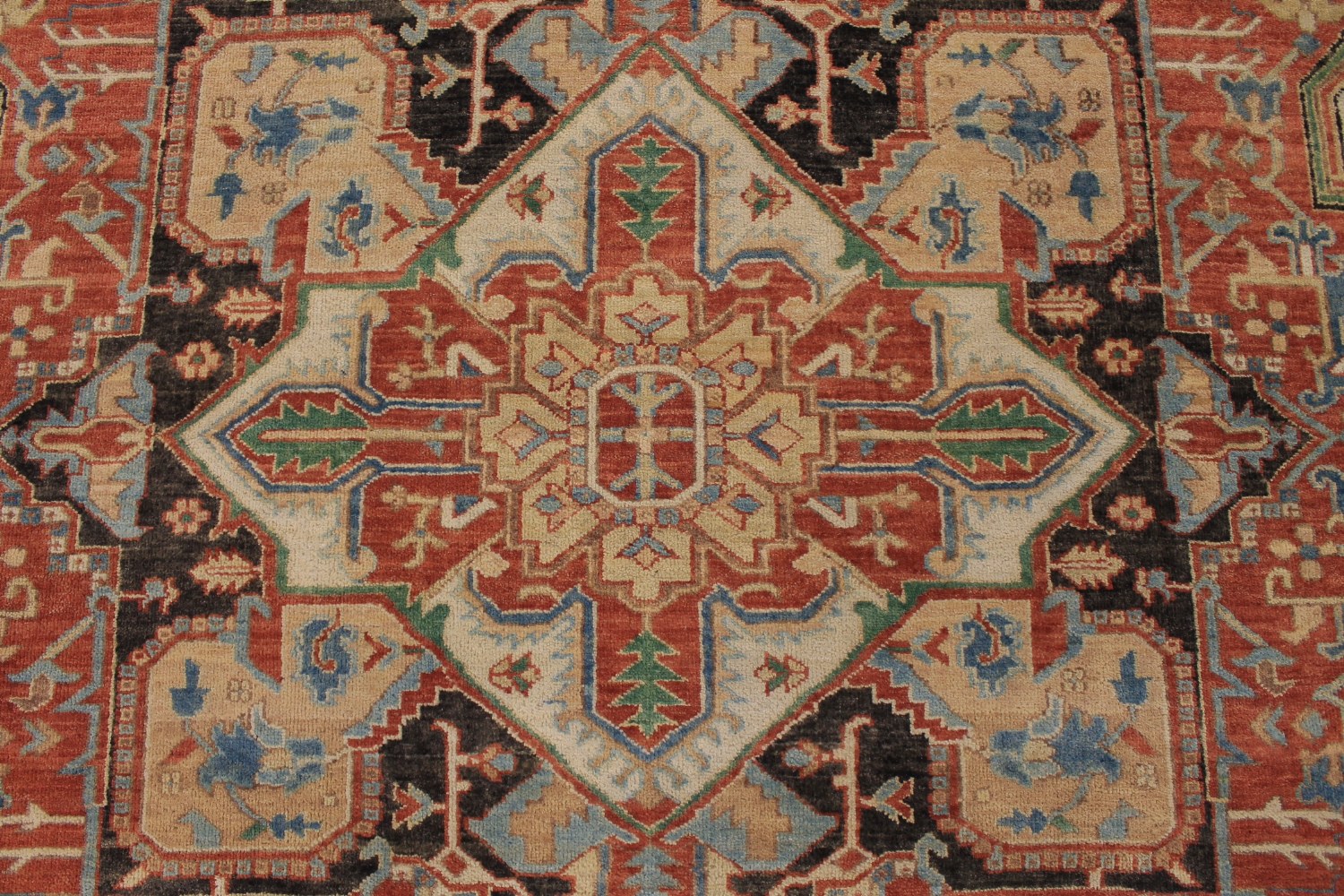 9x12 Heriz/Serapi Hand Knotted Wool Area Rug - MR027772