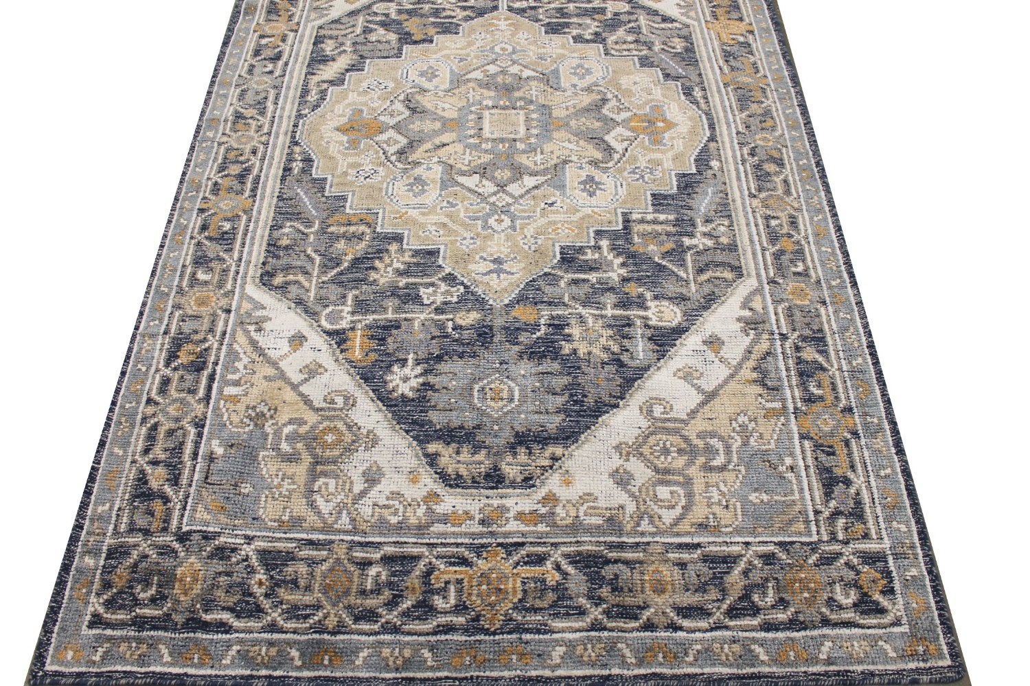 6x9 Heriz/Serapi Hand Knotted Wool & Viscose Area Rug - MR027775