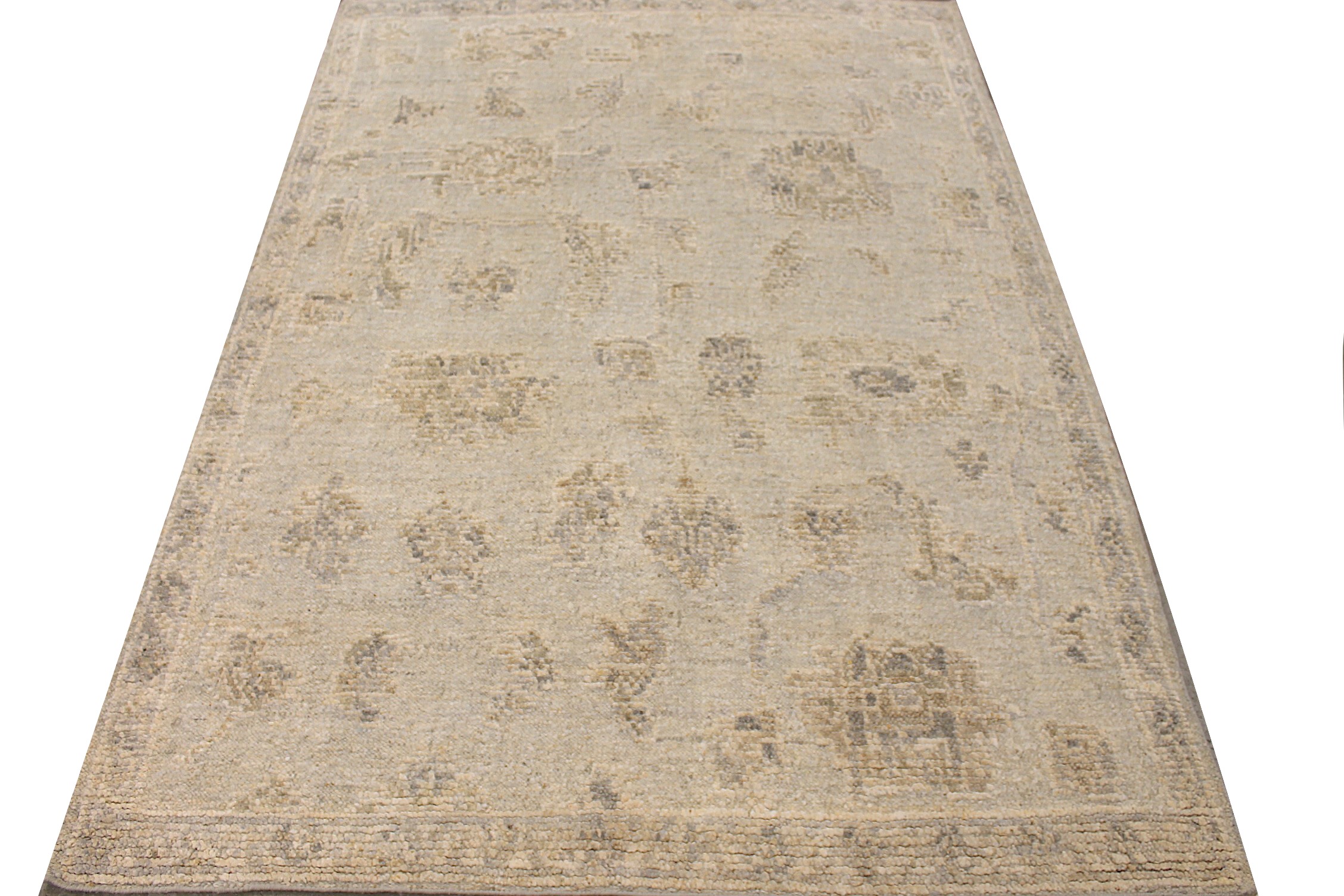 6x9 Oushak Hand Knotted Wool Area Rug - MR027789