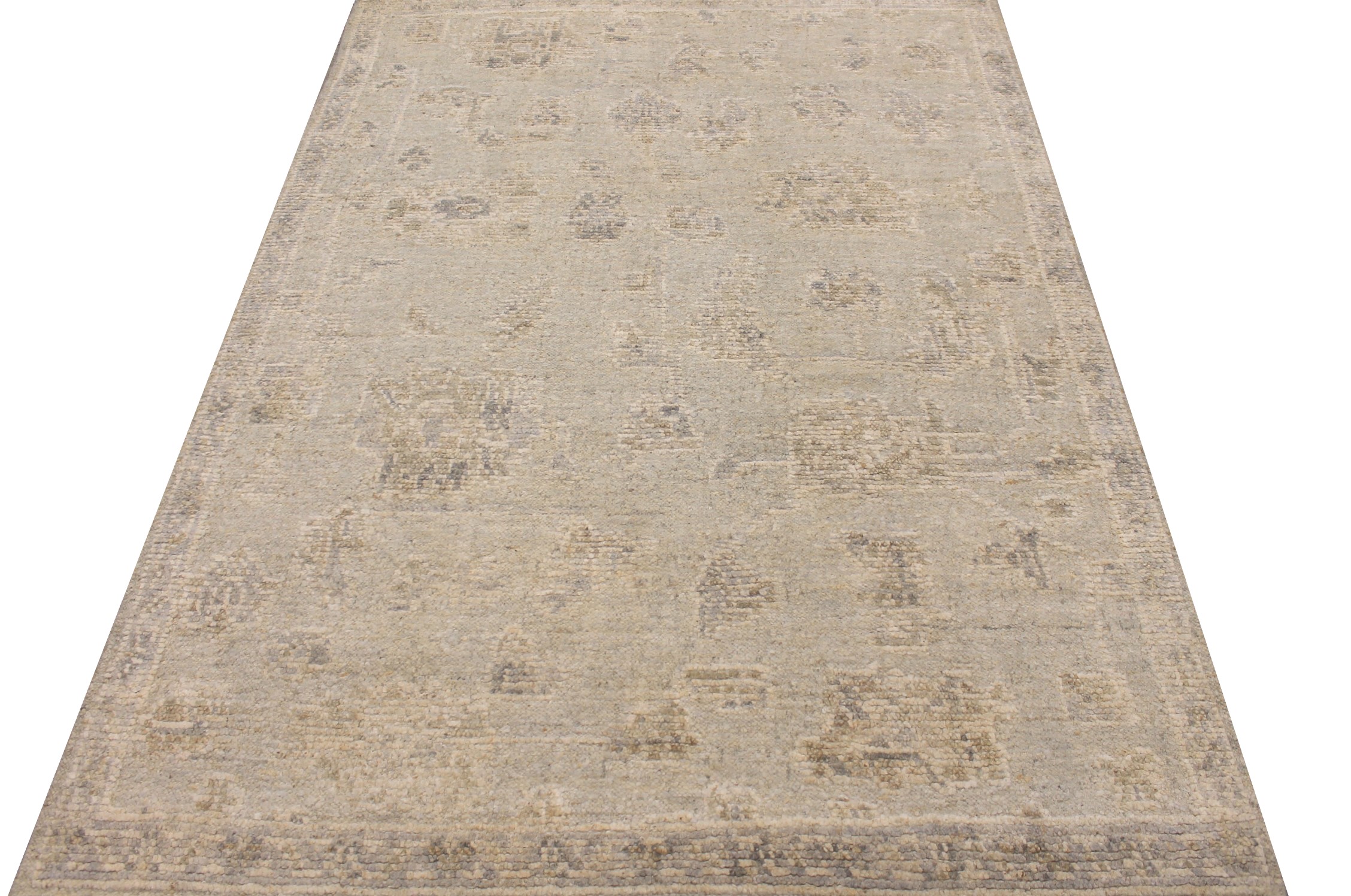 6x9 Oushak Hand Knotted Wool Area Rug - MR027789