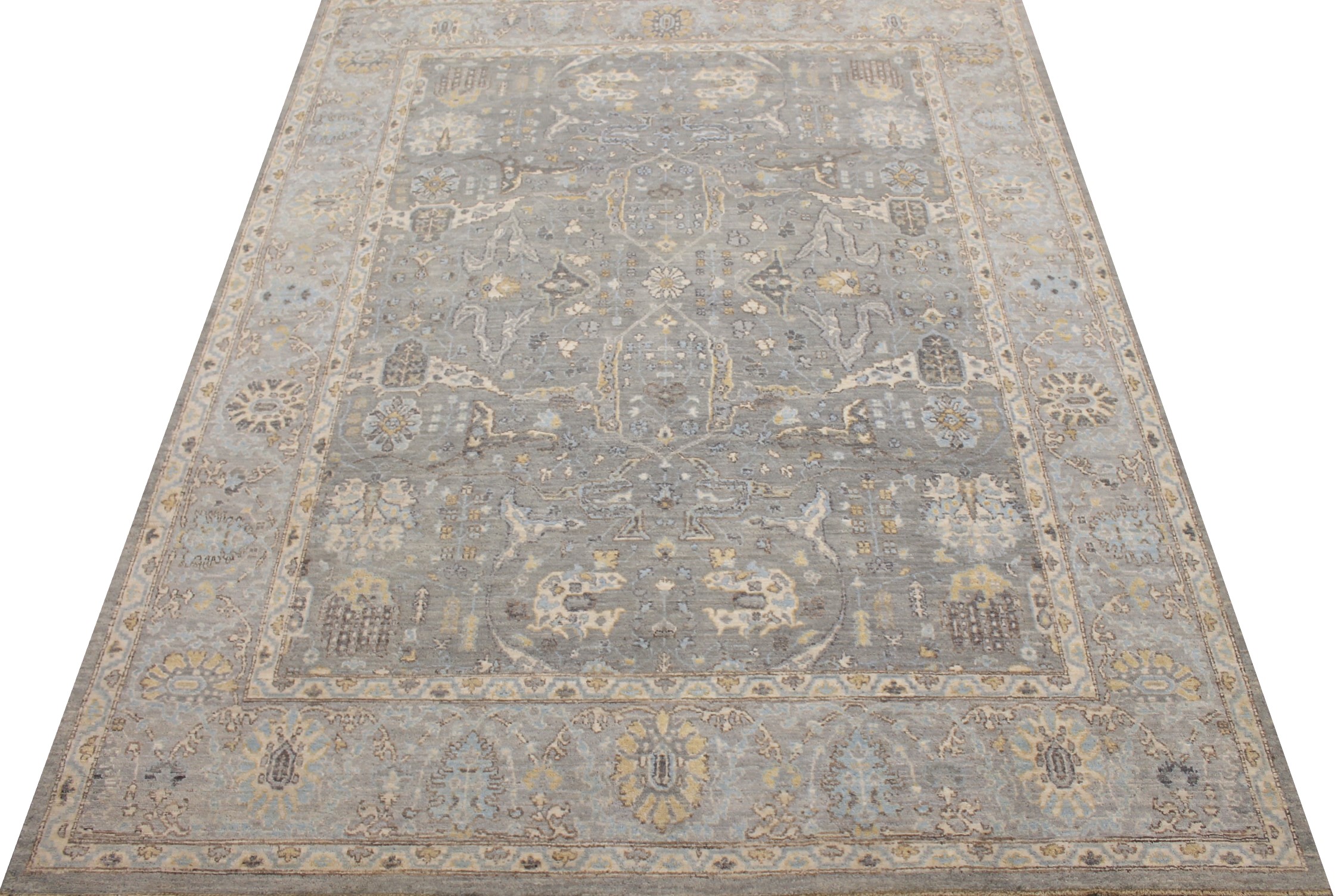 8x10 Peshawar Hand Knotted Wool Area Rug - MR027812