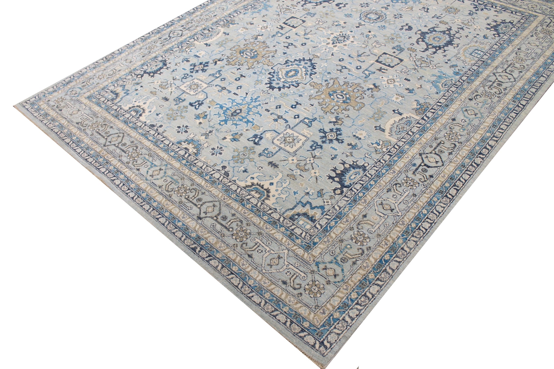 8x10 Peshawar Hand Knotted Wool Area Rug - MR027813