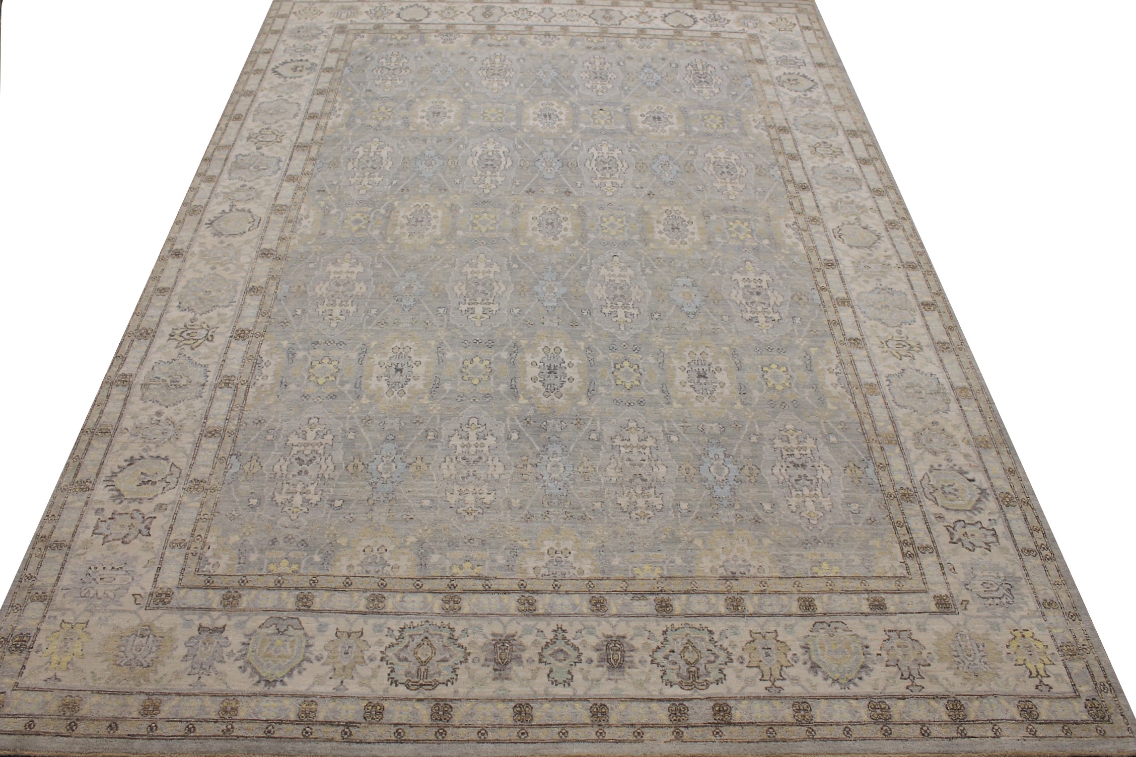 9x12 Peshawar Hand Knotted Wool Area Rug - MR027814