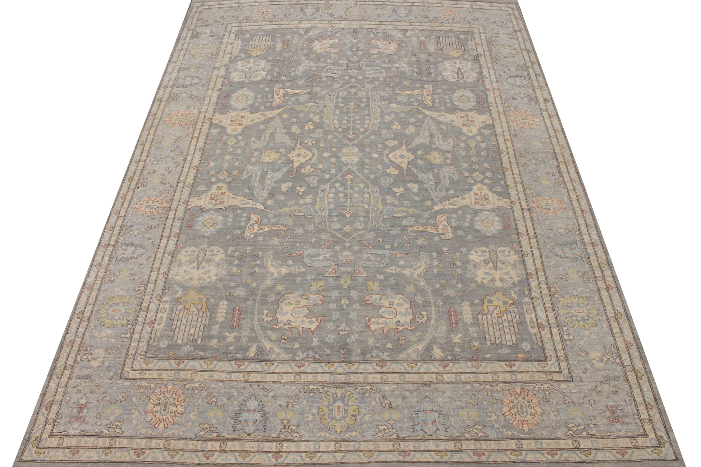 9x12 Peshawar Hand Knotted Wool Area Rug - MR027815