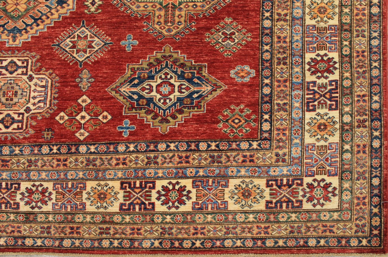 9x12 Kazak Hand Knotted Wool Area Rug - MR027822