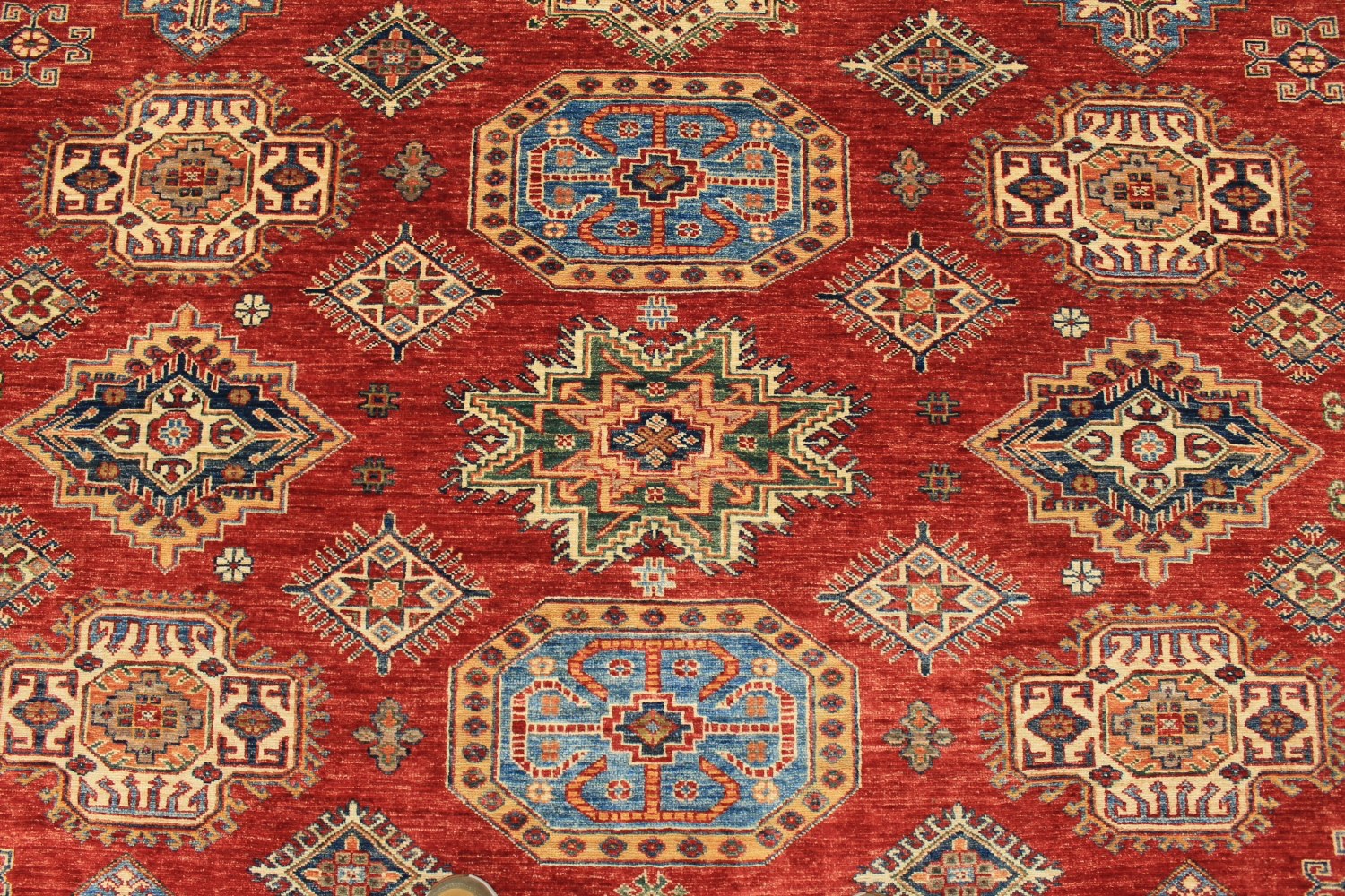 9x12 Kazak Hand Knotted Wool Area Rug - MR027822