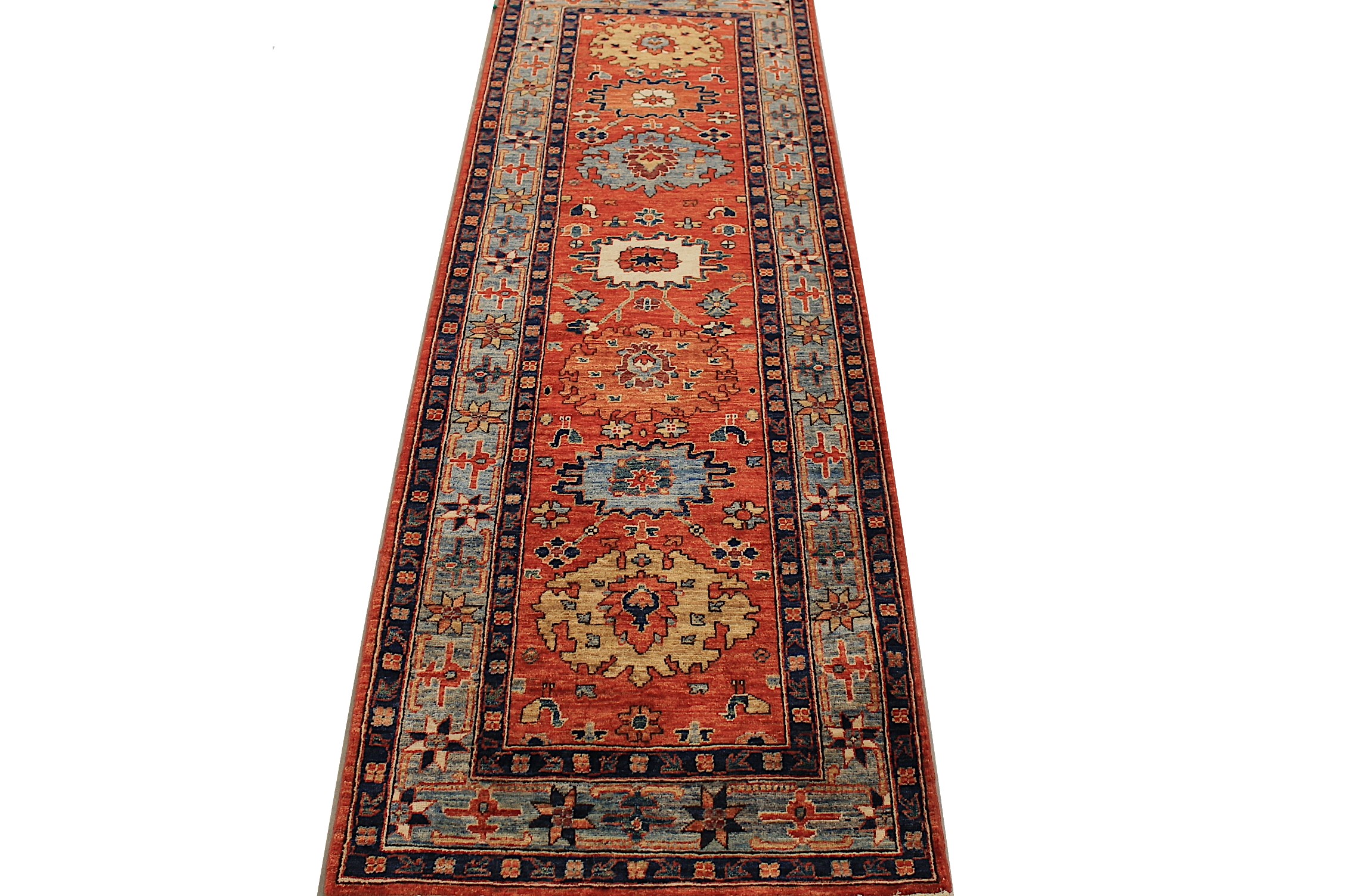 8 ft. Runner Aryana & Antique Revivals Hand Knotted Wool Area Rug - MR027836