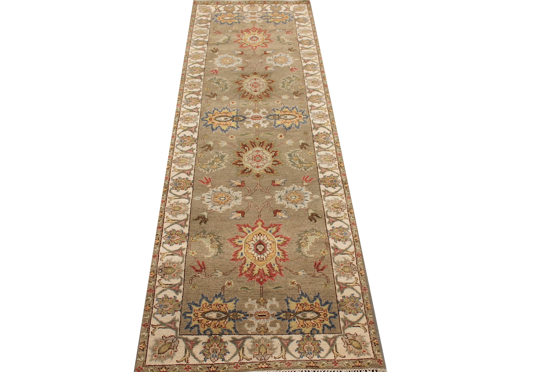 8 ft. Runner Traditional Hand Knotted Wool Area Rug - MR027850