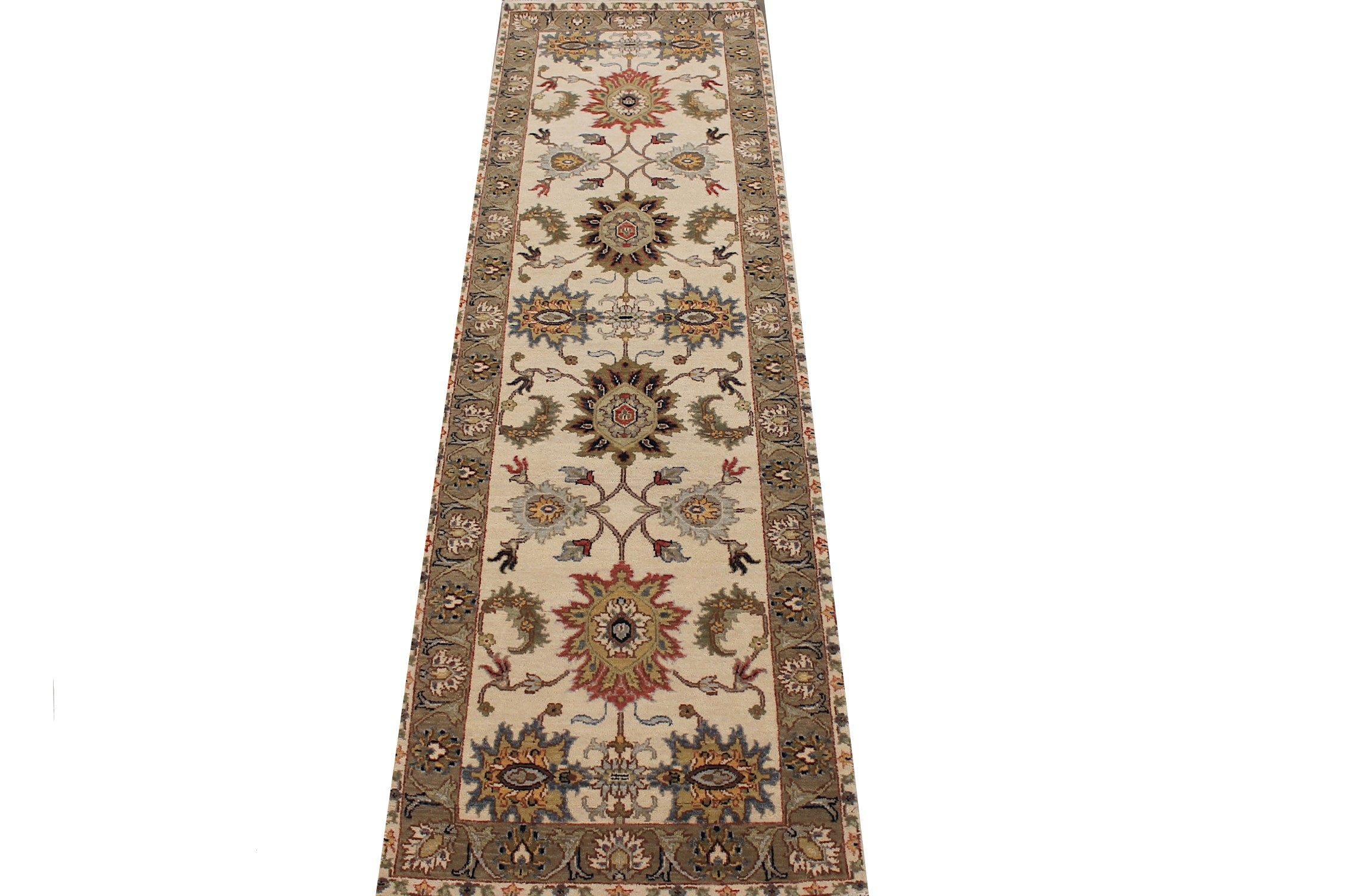 8 ft. Runner Traditional Hand Knotted Wool Area Rug - MR027852