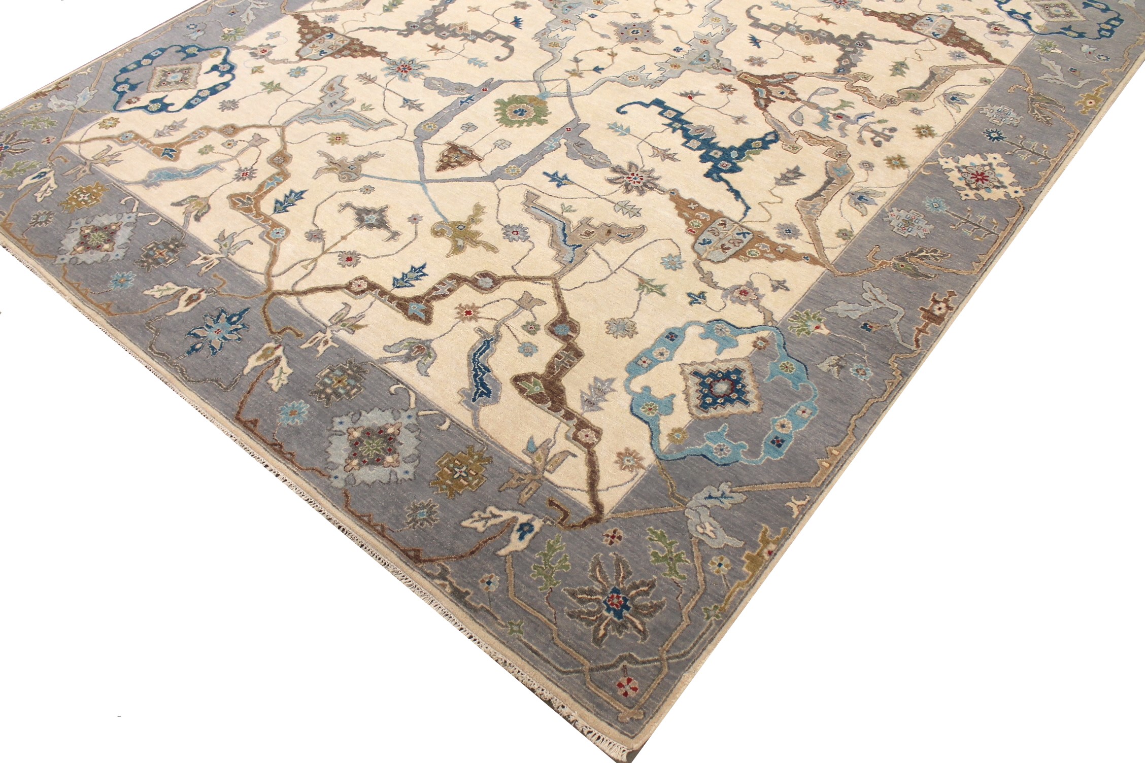 9x12 Traditional Hand Knotted Wool Area Rug - MR027859