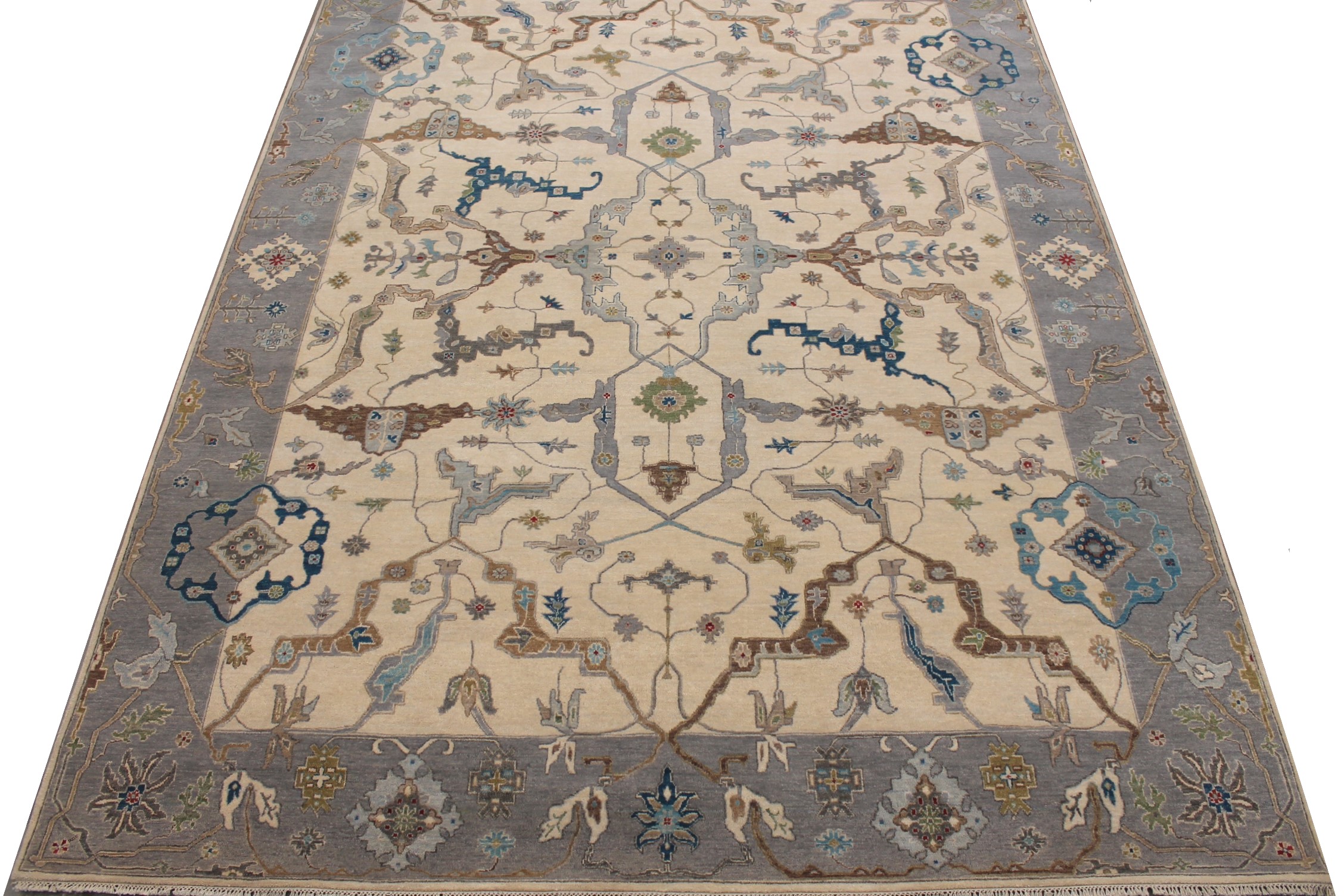 9x12 Traditional Hand Knotted Wool Area Rug - MR027859