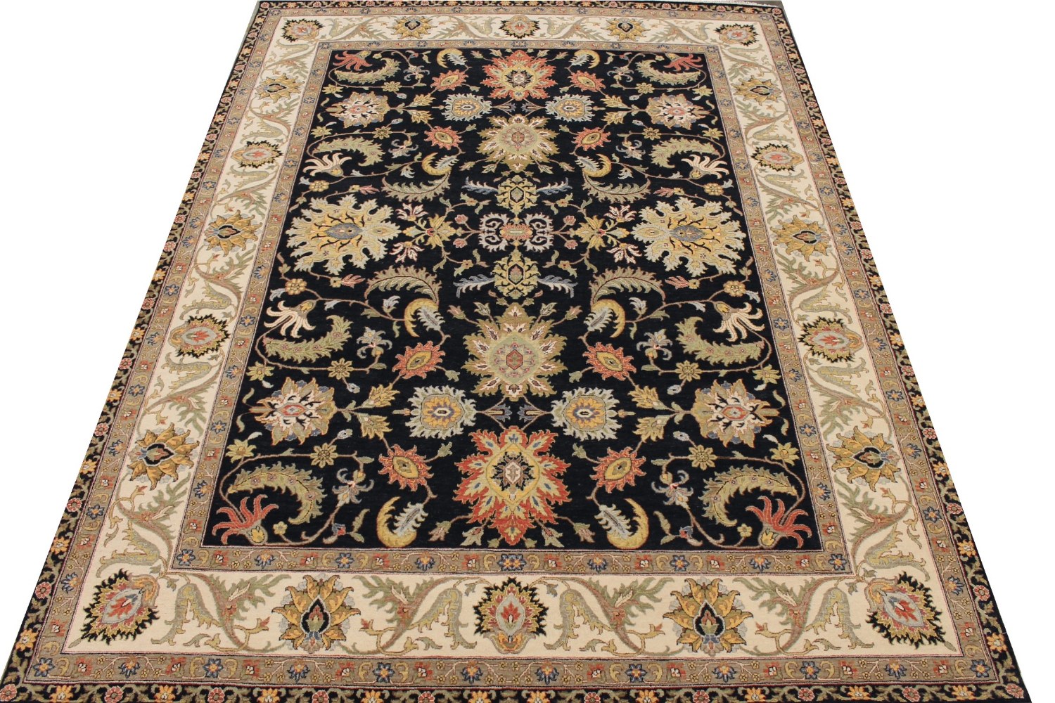 9x12 Traditional Hand Knotted Wool Area Rug - MR027861