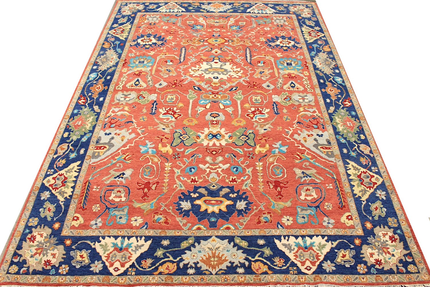 10x14 Traditional Hand Knotted Wool Area Rug - MR027862