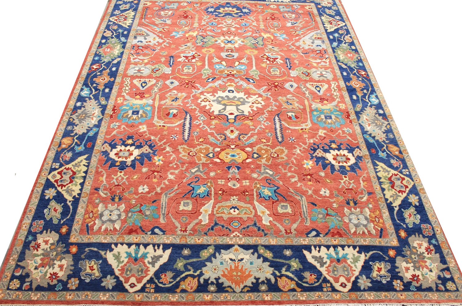 10x14 Traditional Hand Knotted Wool Area Rug - MR027862