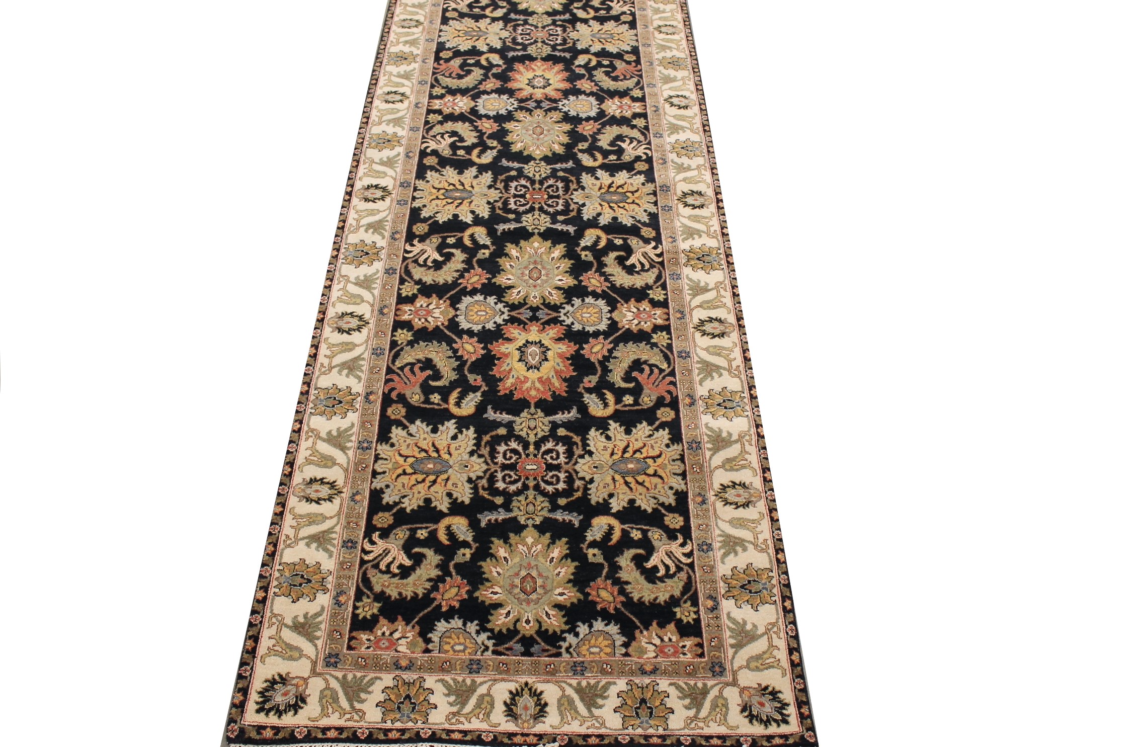 Wide Runner Traditional Hand Knotted Wool Area Rug - MR027863