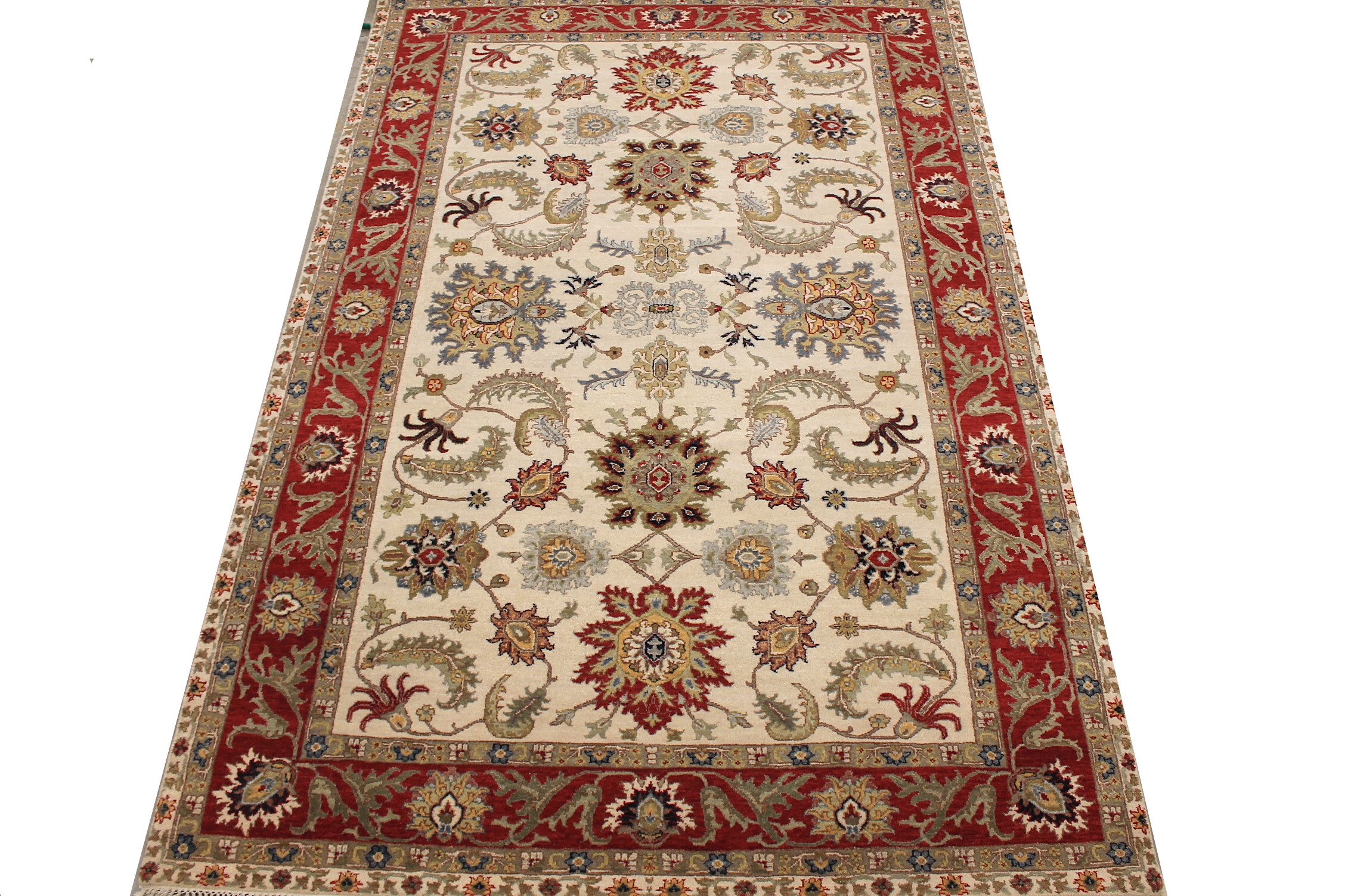 6x9 Traditional Hand Knotted Wool Area Rug - MR027866