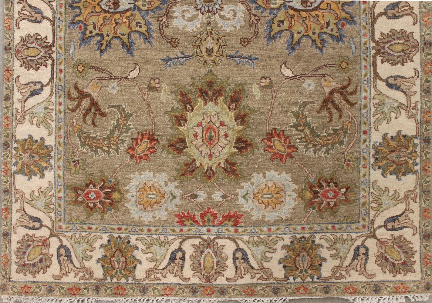 Wide Runner Traditional Hand Knotted Wool Area Rug - MR027873