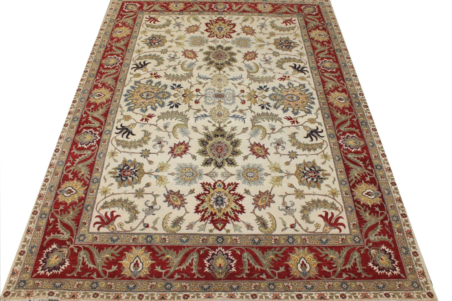 9x12 Traditional Hand Knotted Wool Area Rug - MR027880