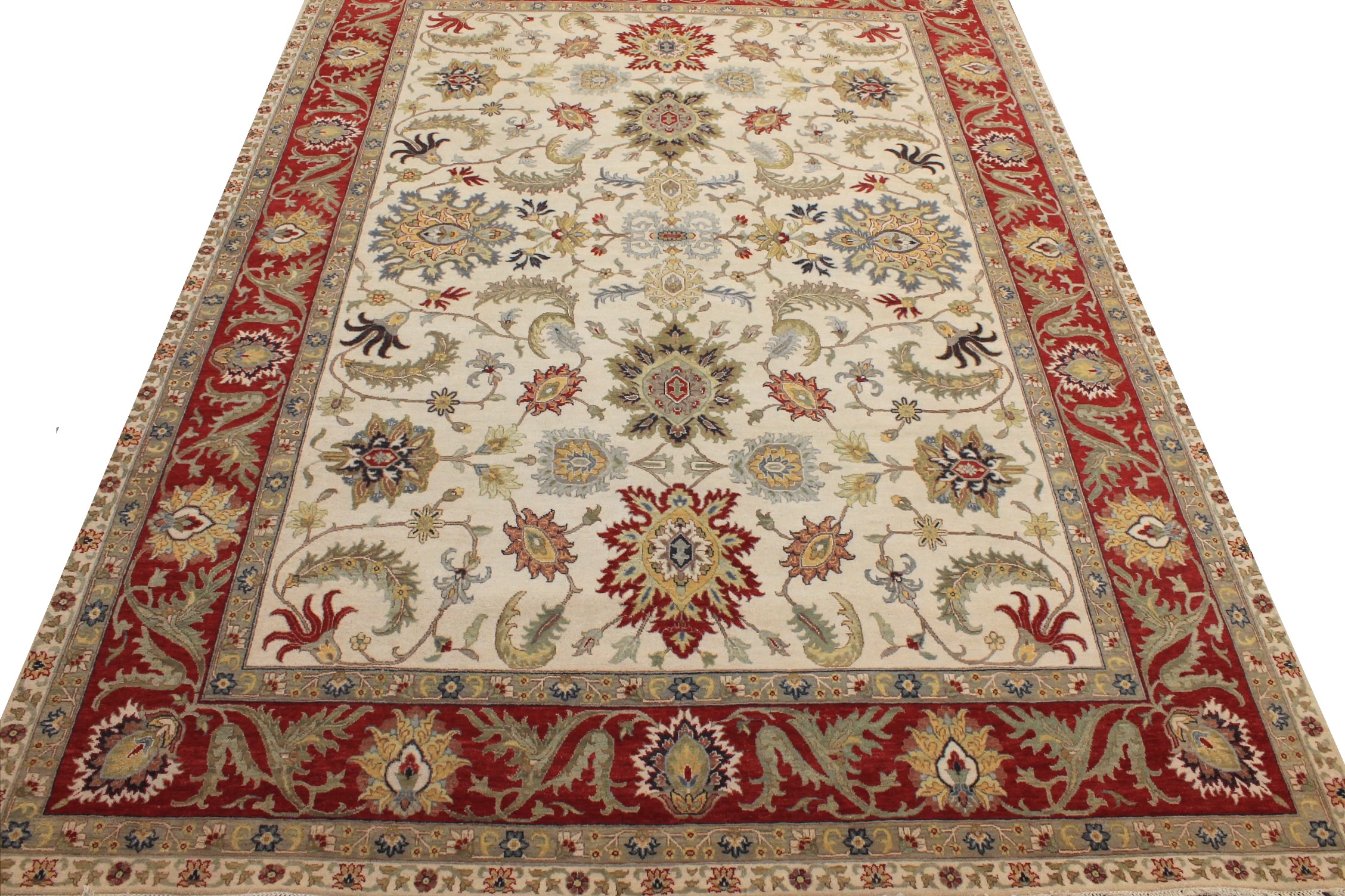 9x12 Traditional Hand Knotted Wool Area Rug - MR027880