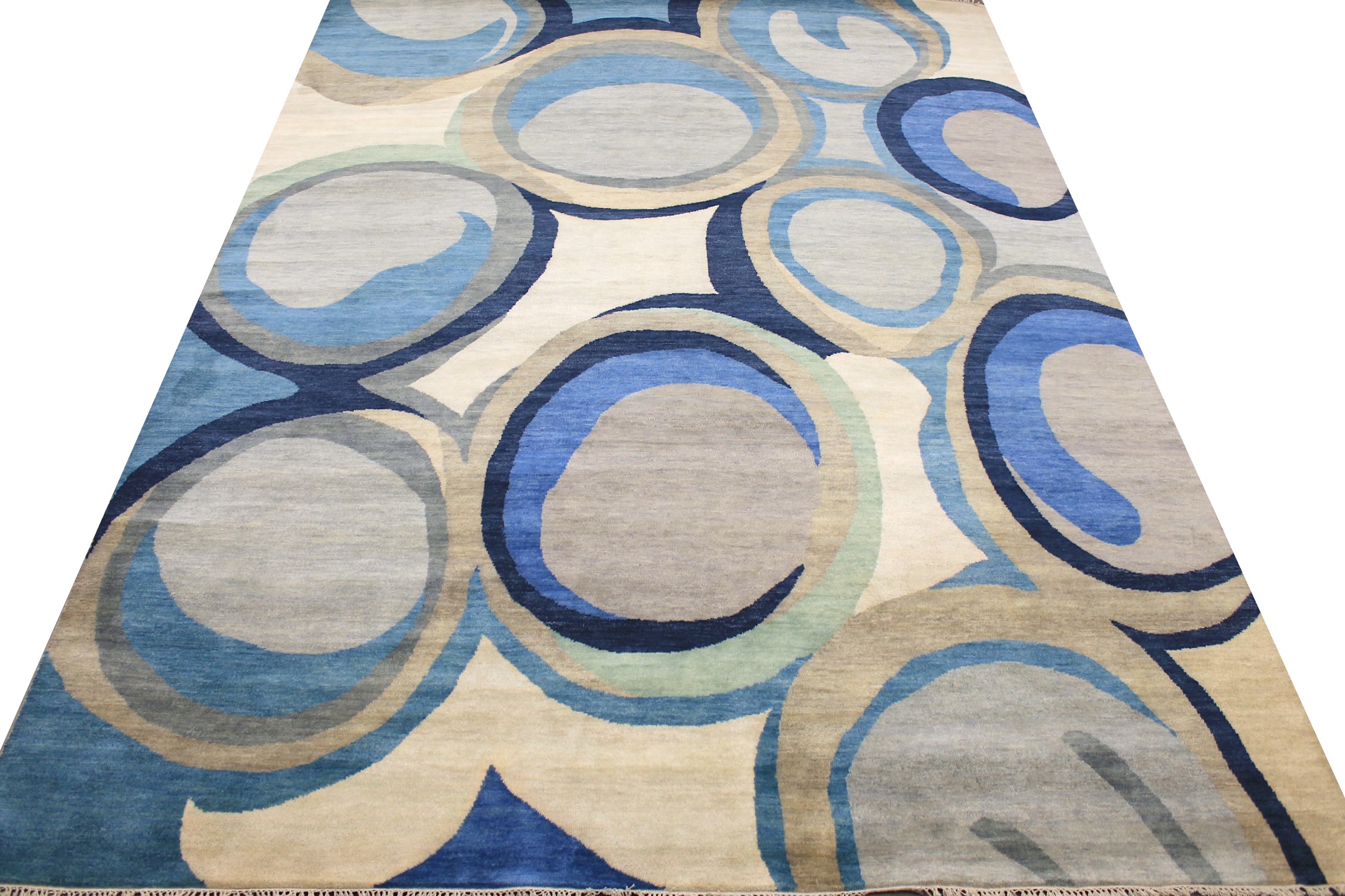 9x12 Modern Hand Knotted Wool Area Rug - MR027884