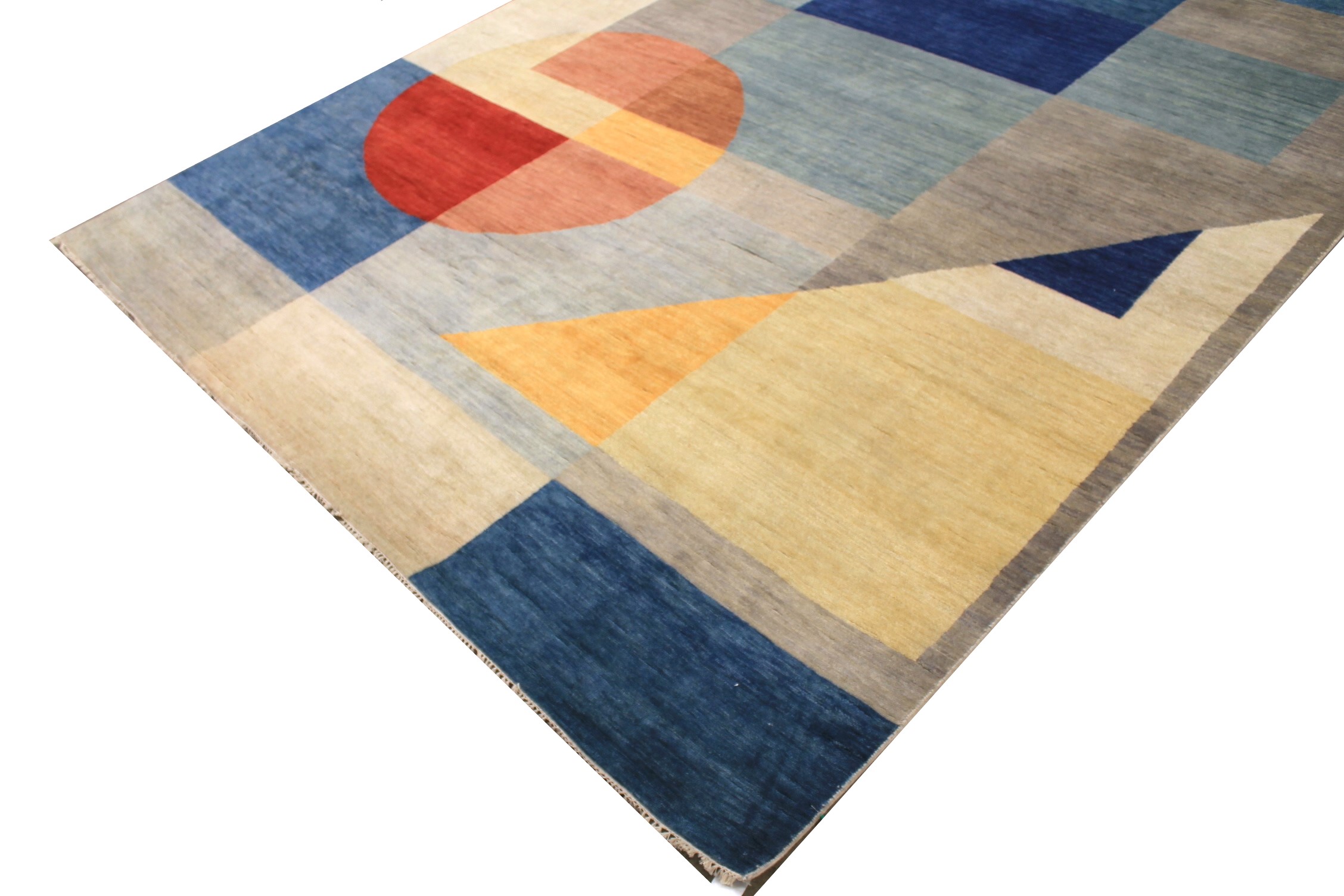 9x12 Modern Hand Knotted Wool Area Rug - MR027885