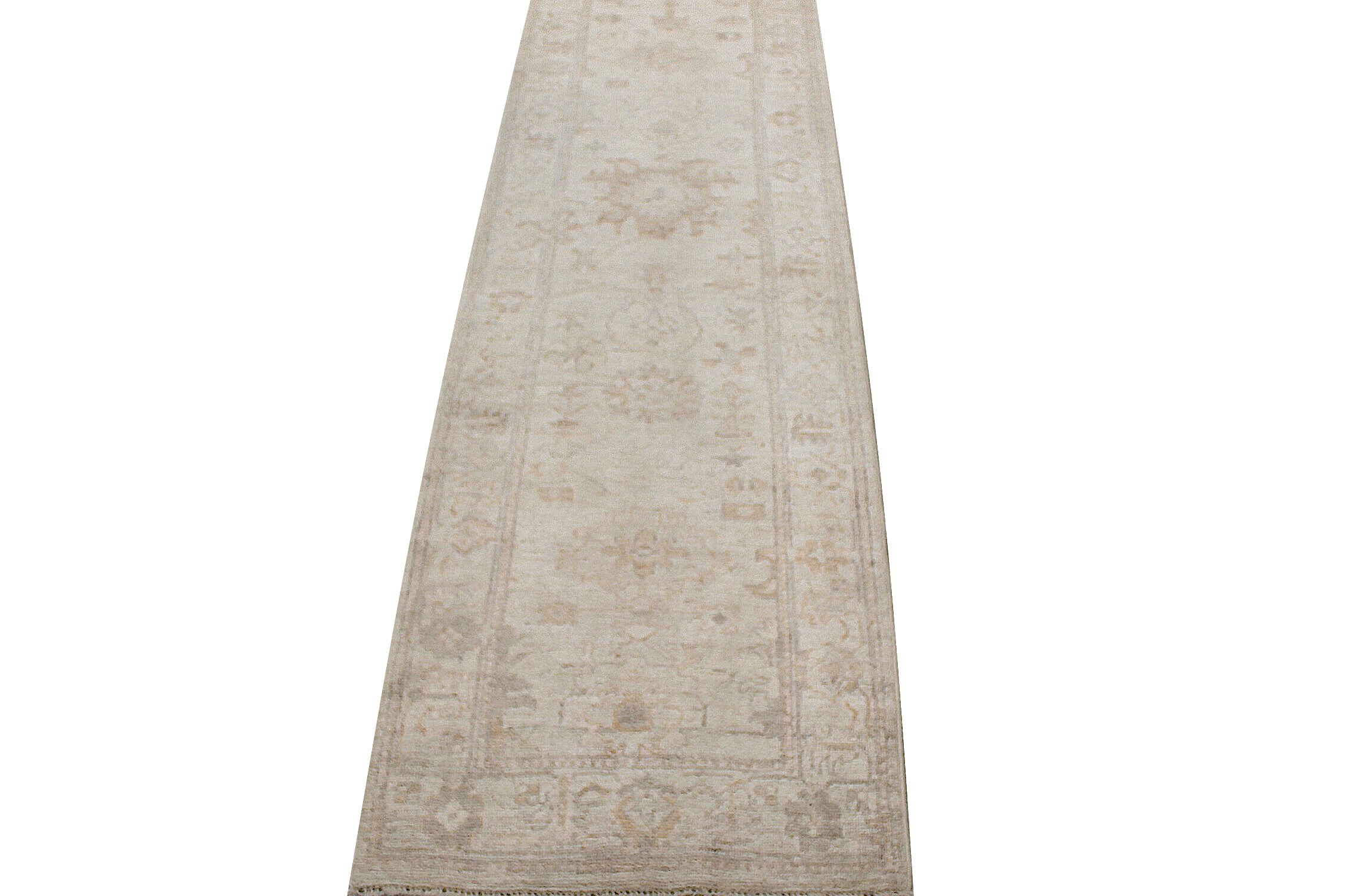 10 ft. Runner Oushak Hand Knotted Wool Area Rug - MR027907